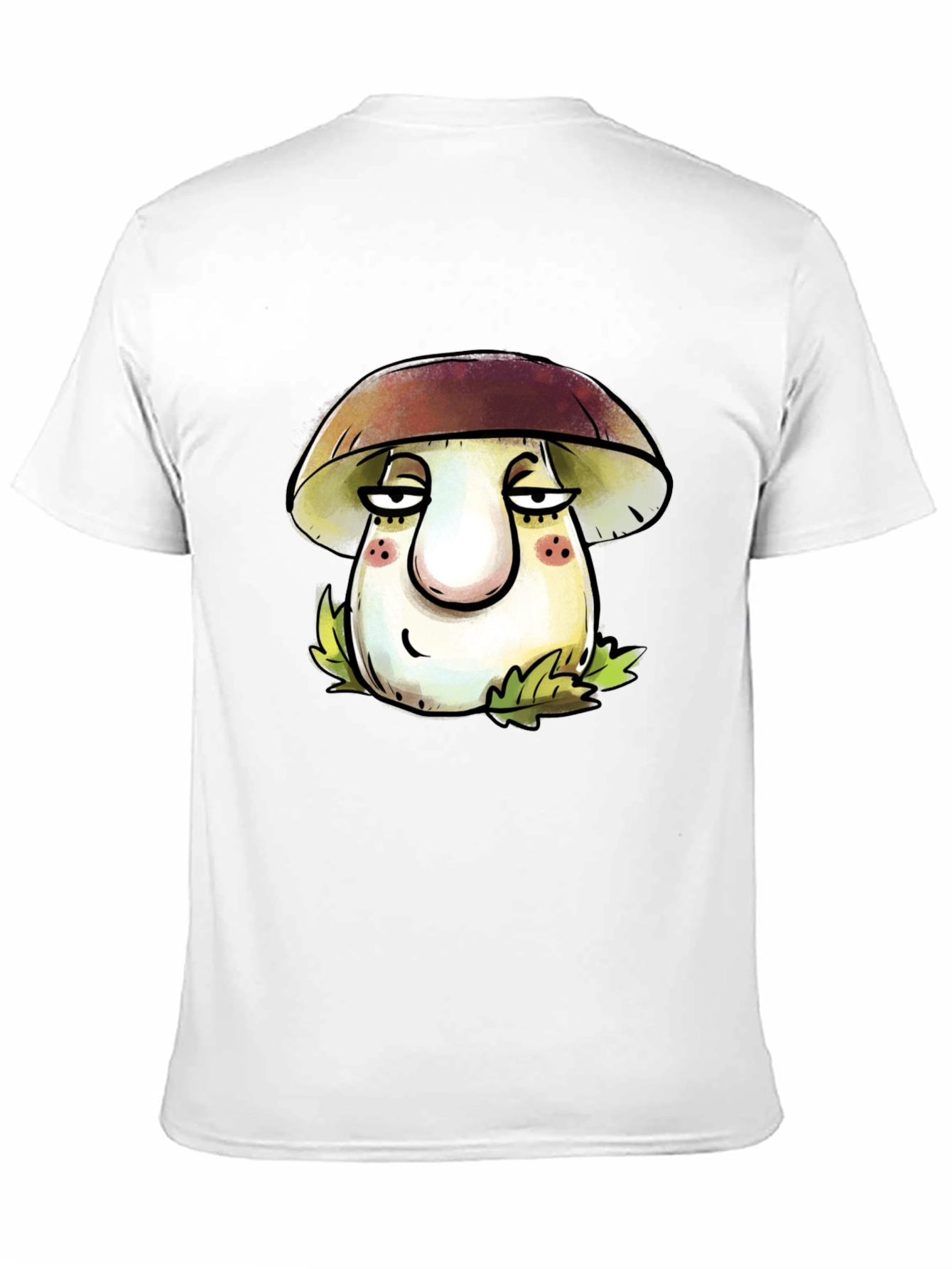 Mushroom Cartoon T-Shirt - Unisex Black Tee