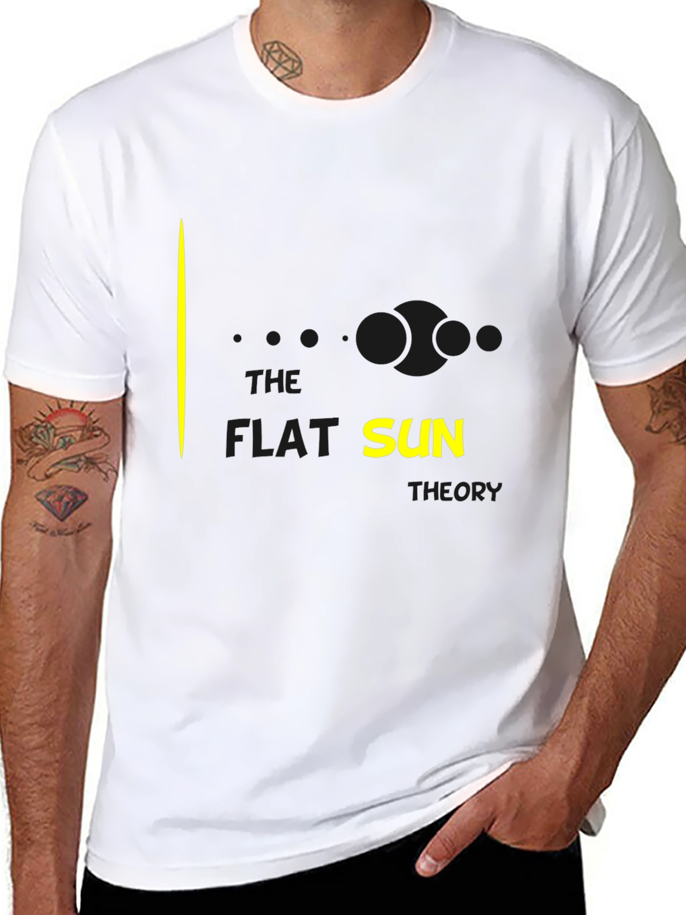 Flat Sun Theory Graphic Tee - Conspiracy Style