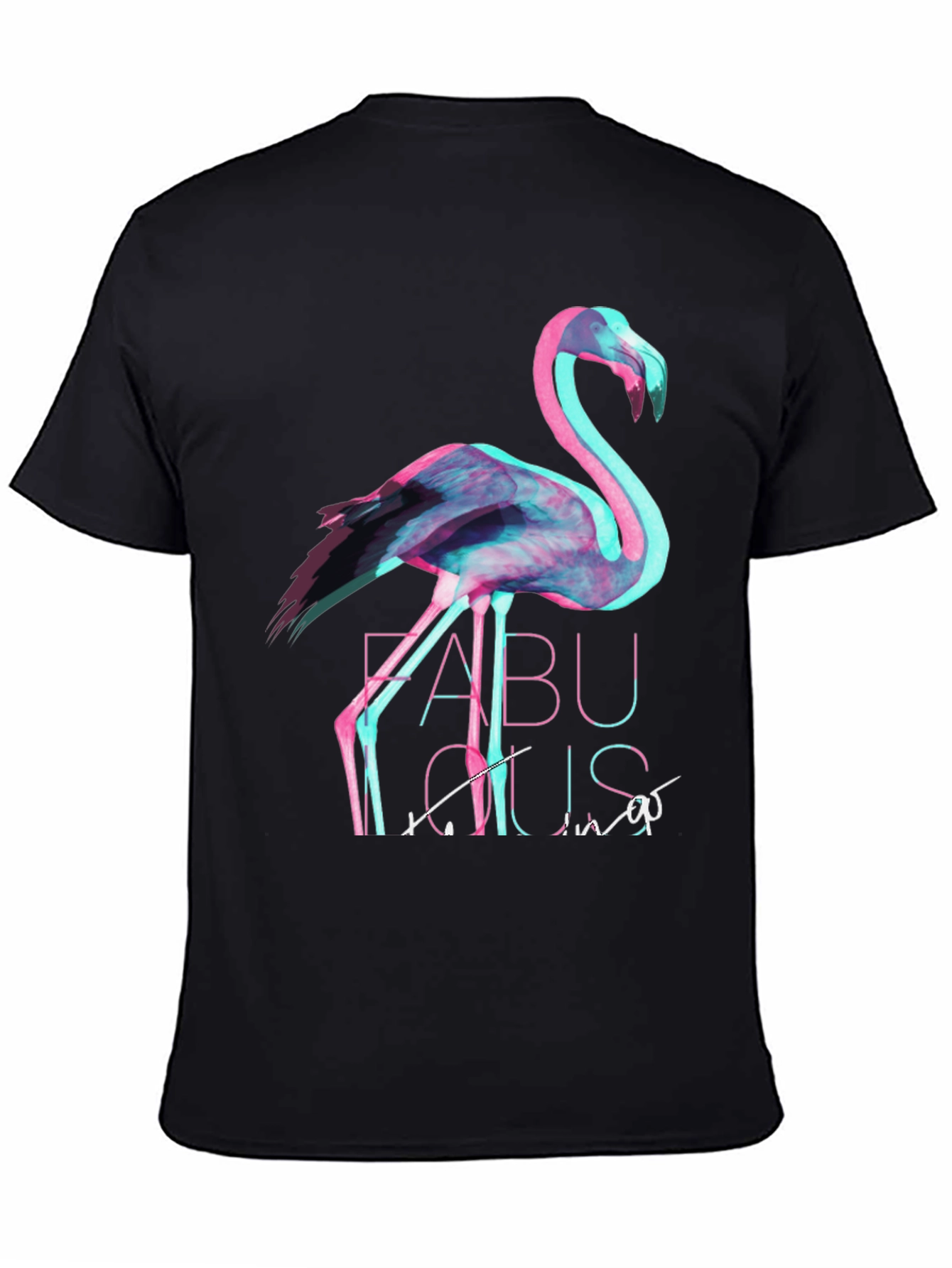 Flamingo Fabulous Graphic Tee - Black T-Shirt