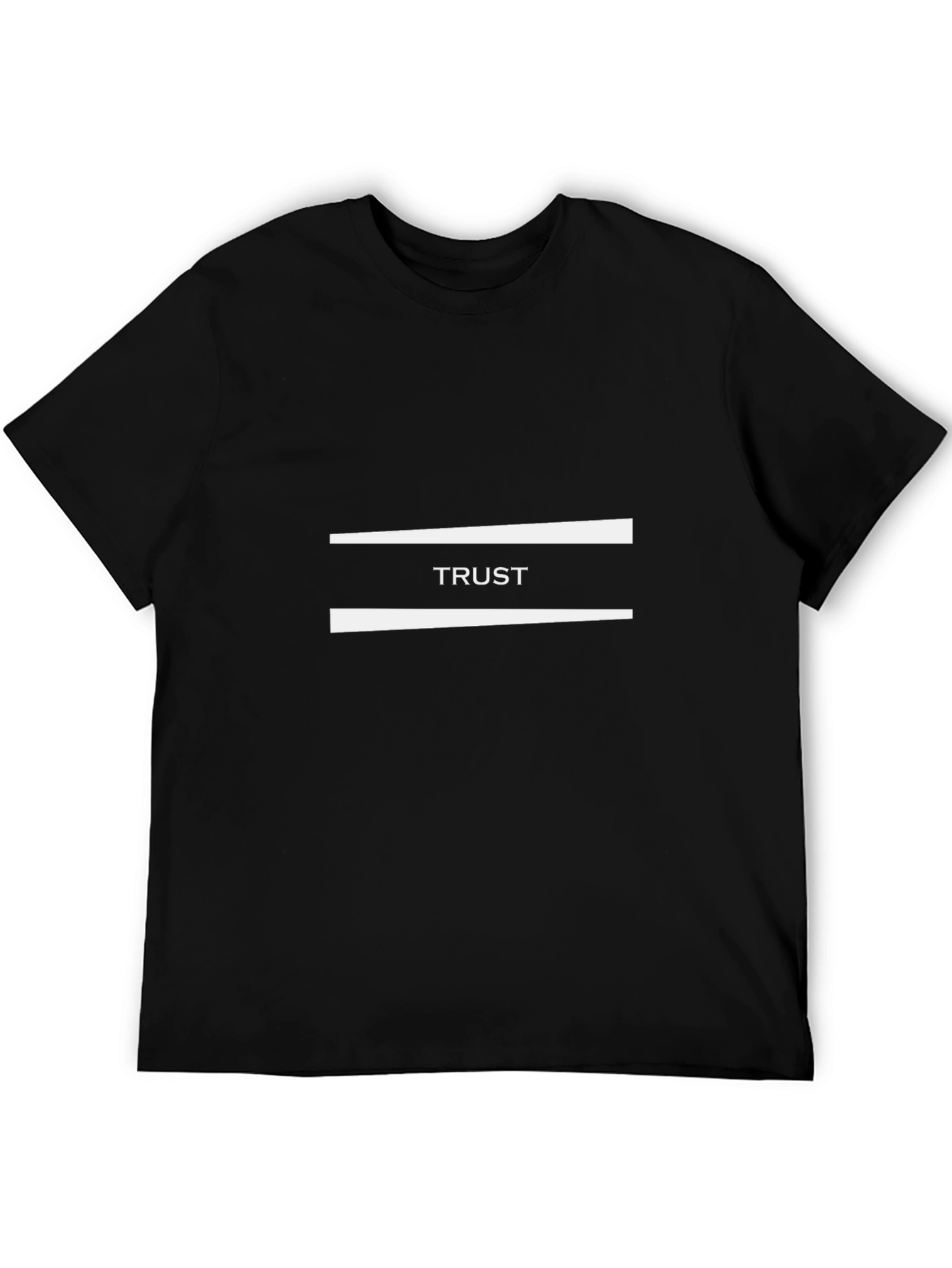 Trust Graphic Black T-Shirt Casual Style