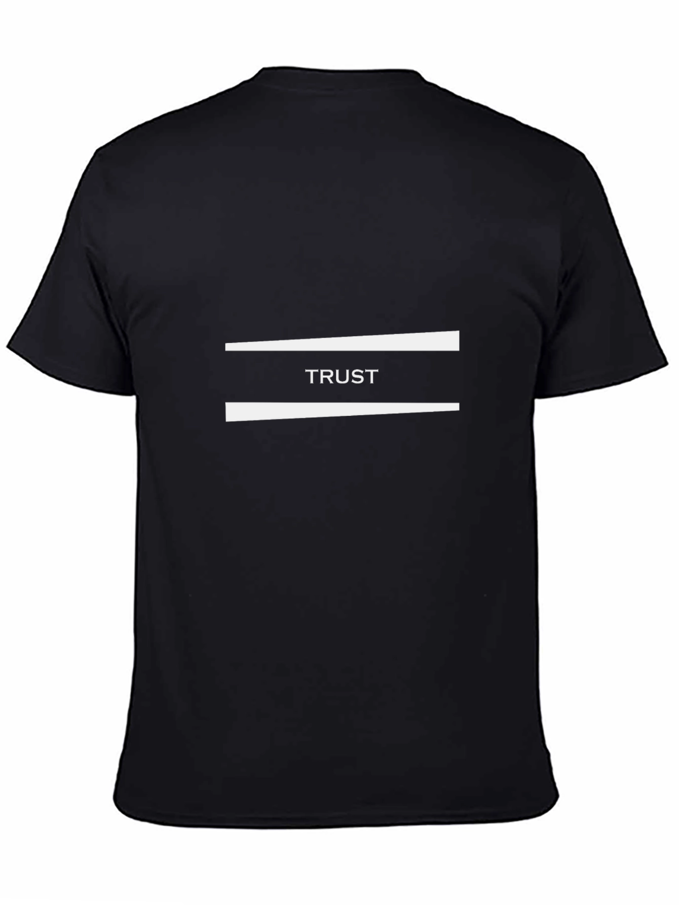 Trust Graphic Black T-Shirt Casual Style