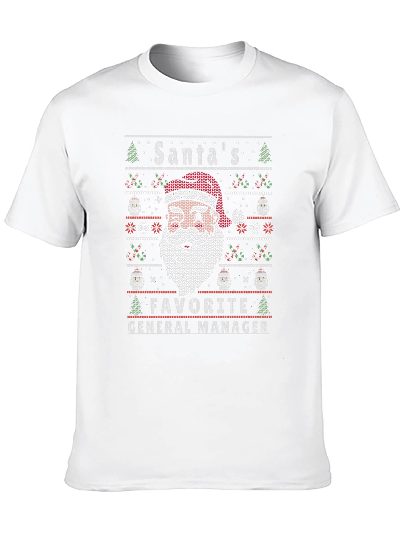 Santas Favorite General Manager Ugly Christmas Sweater T-Shirt