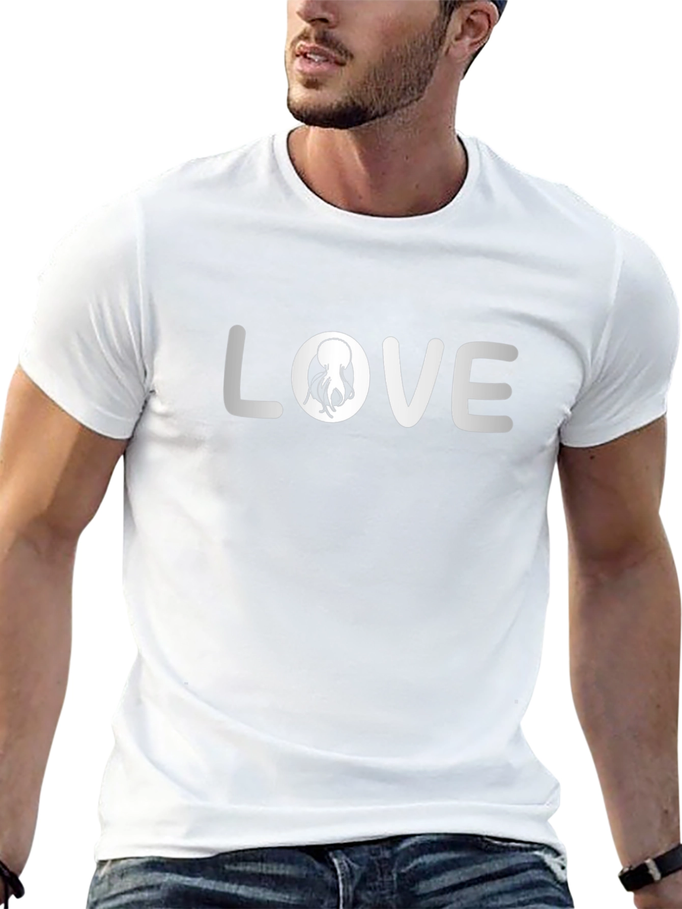 Octopus Love T-Shirt - Black Graphic Tee