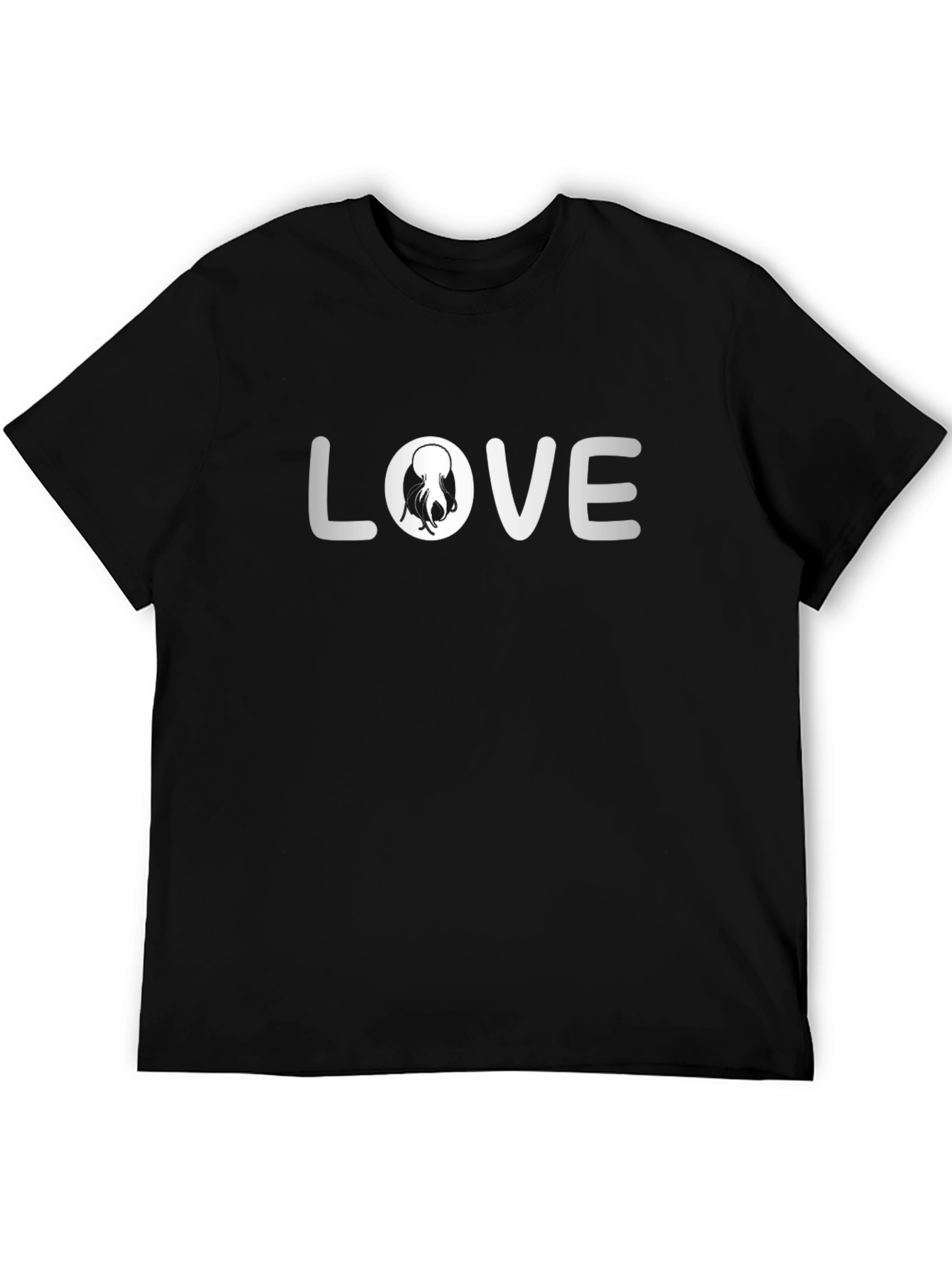 Octopus Love T-Shirt - Black Graphic Tee