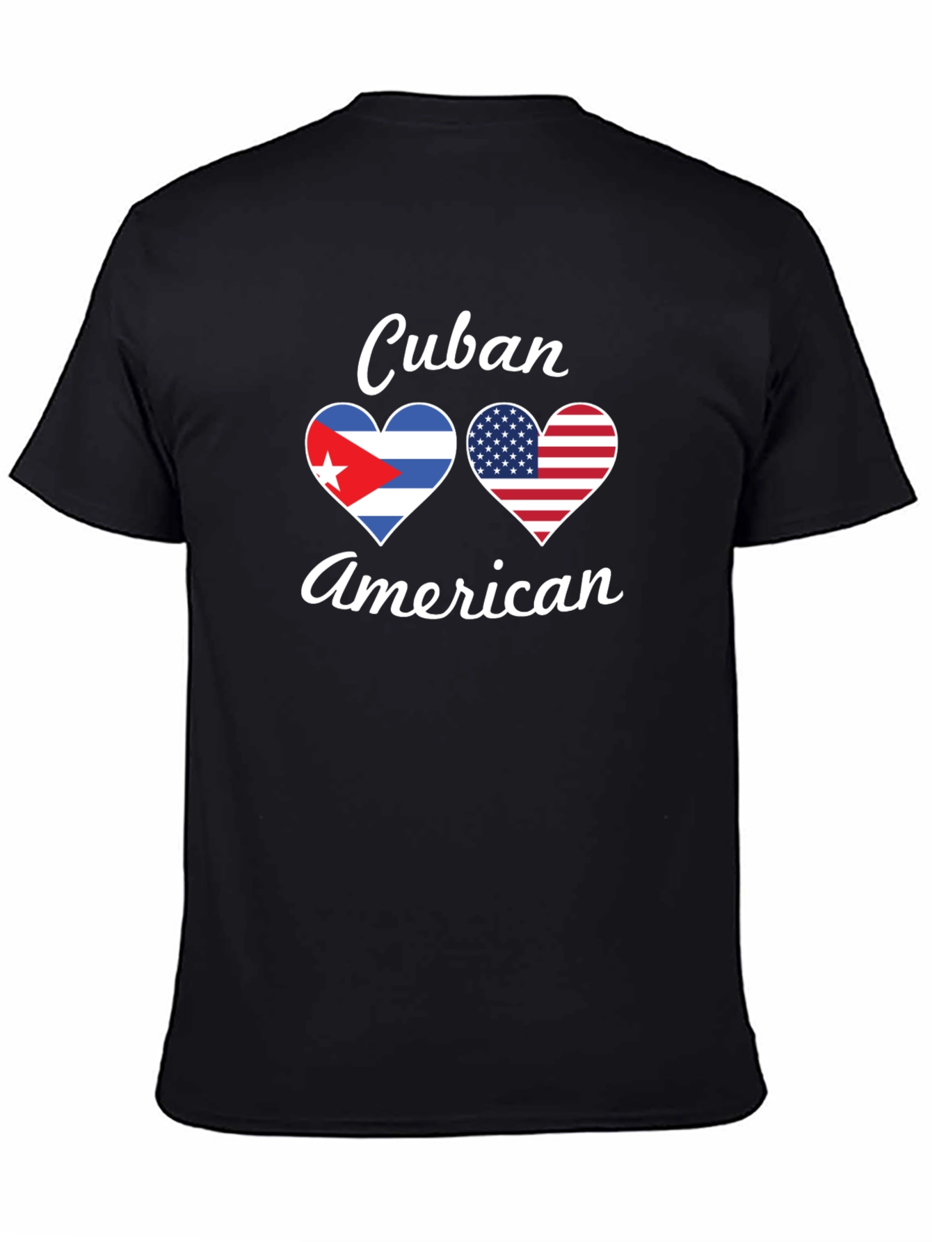 Cuban American Flag Heart T-Shirt