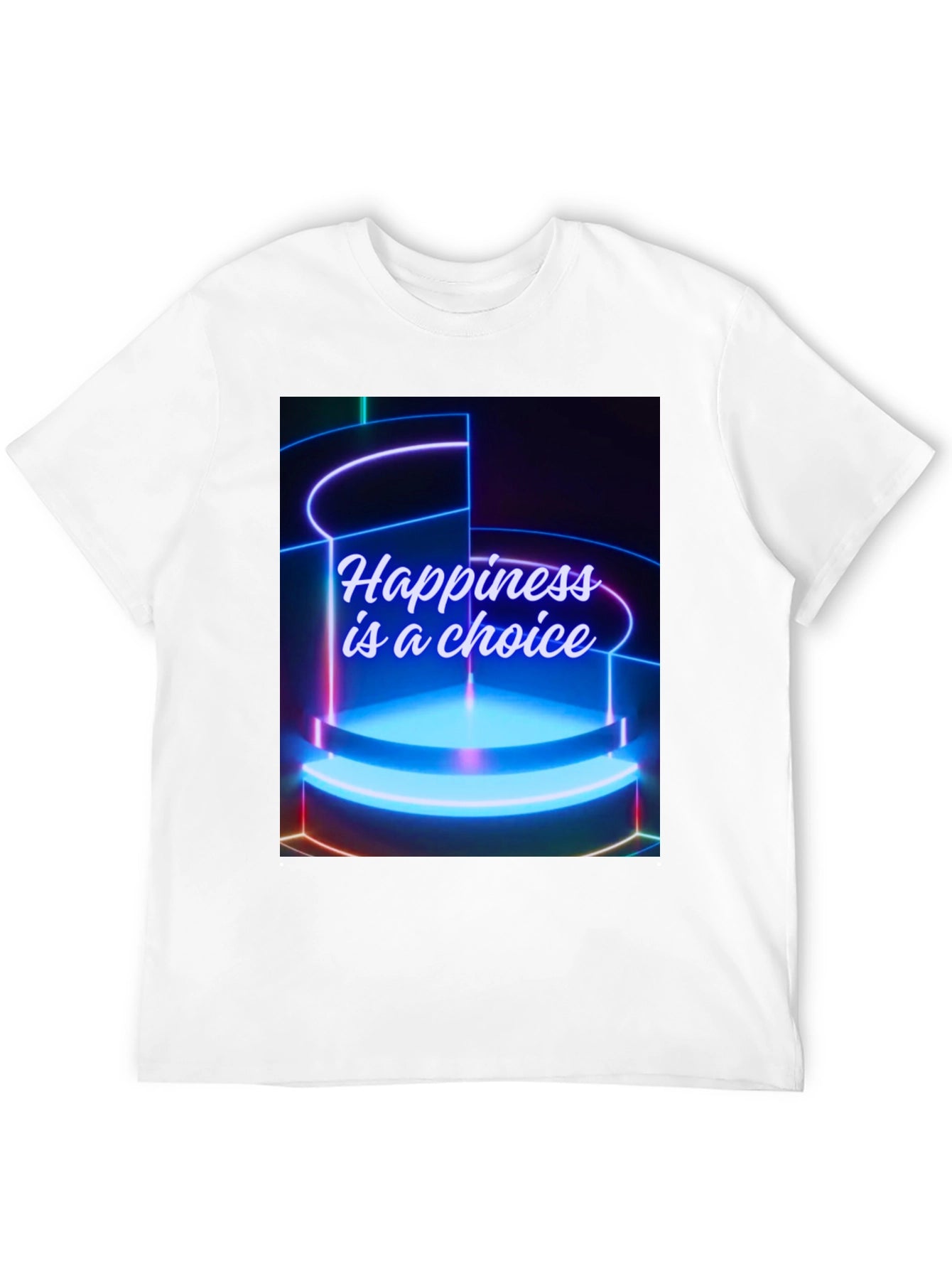 Happiness Choice Graphic Tee - Black
