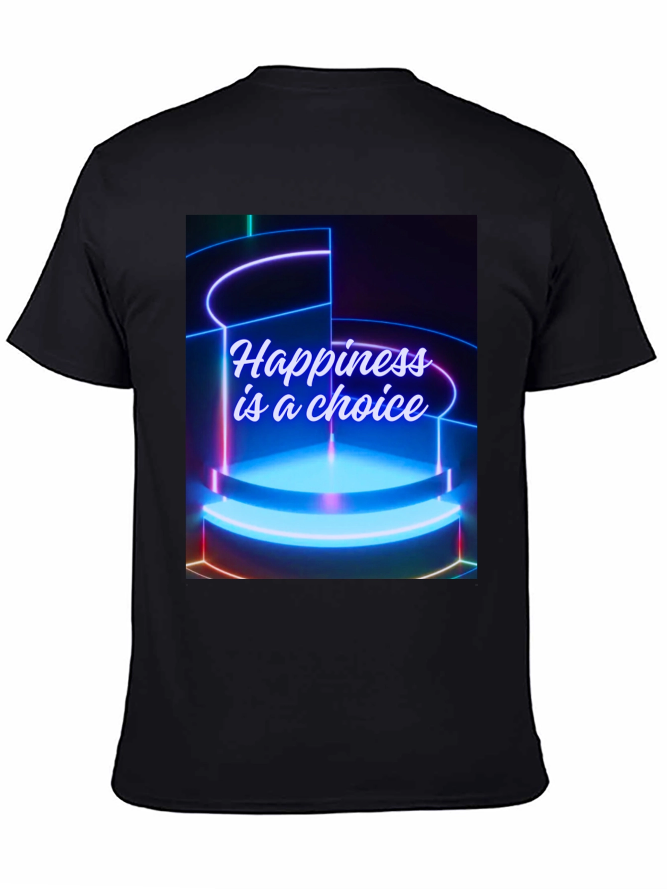 Happiness Choice Graphic Tee - Black
