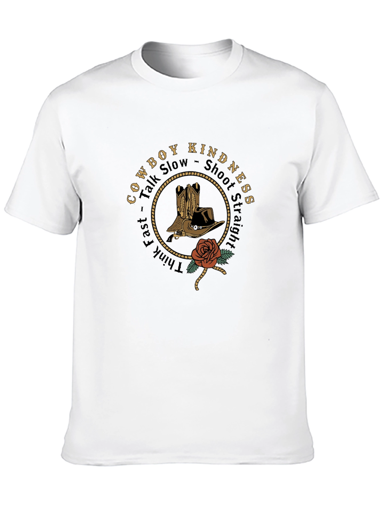 Cowboy Kindness Graphic Tee - Black