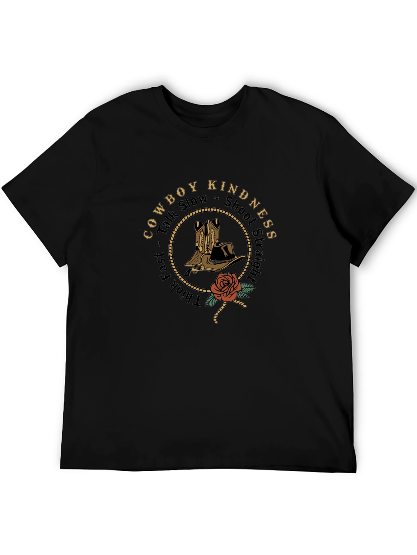 Cowboy Kindness Graphic Tee - Black