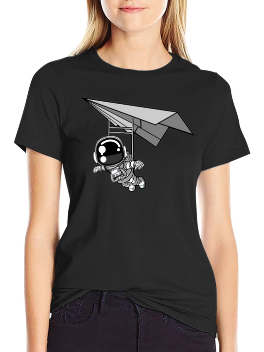 Astronaut Paper Plane T-Shirt - Soar Through Space!