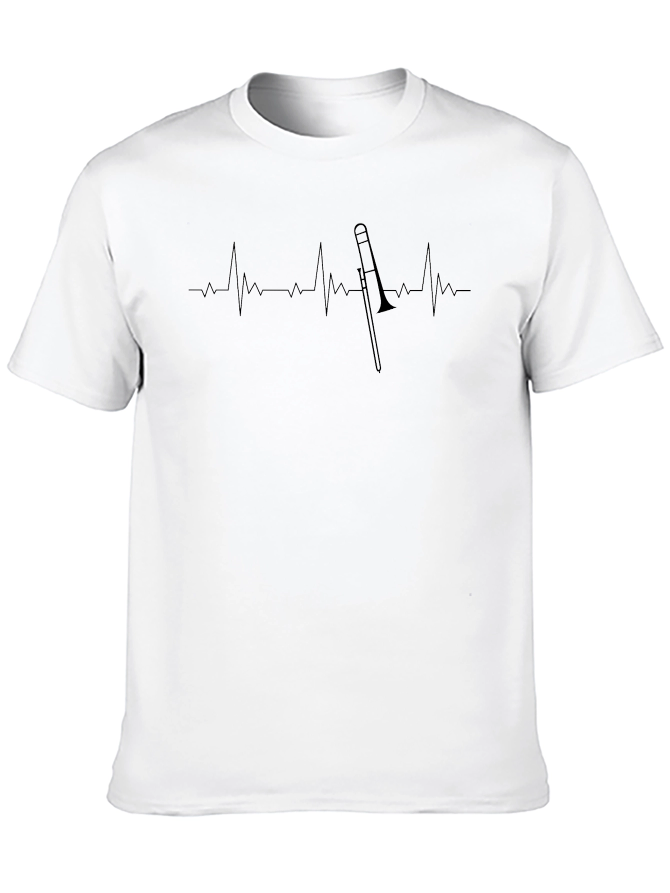 Trombone Heartbeat T-Shirt - Musicians Tee