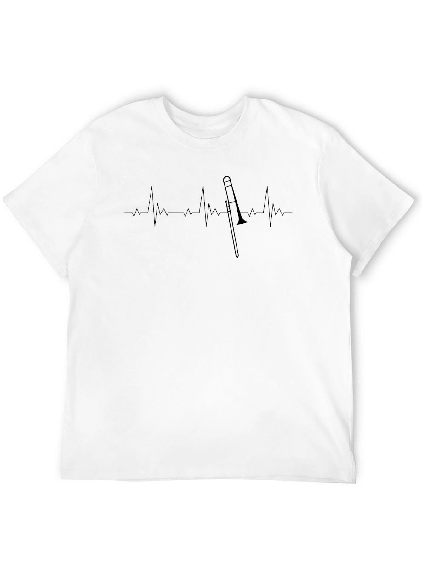 Trombone Heartbeat T-Shirt - Musicians Tee