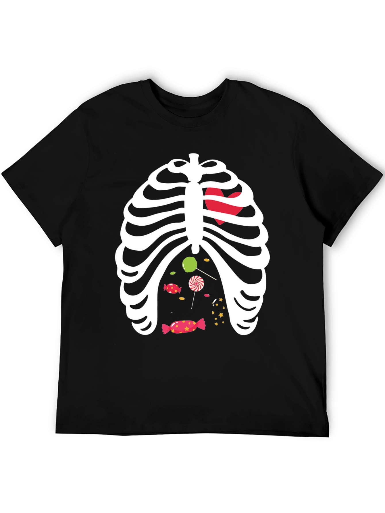 Halloween Skeleton Candy Ribcage T-Shirt