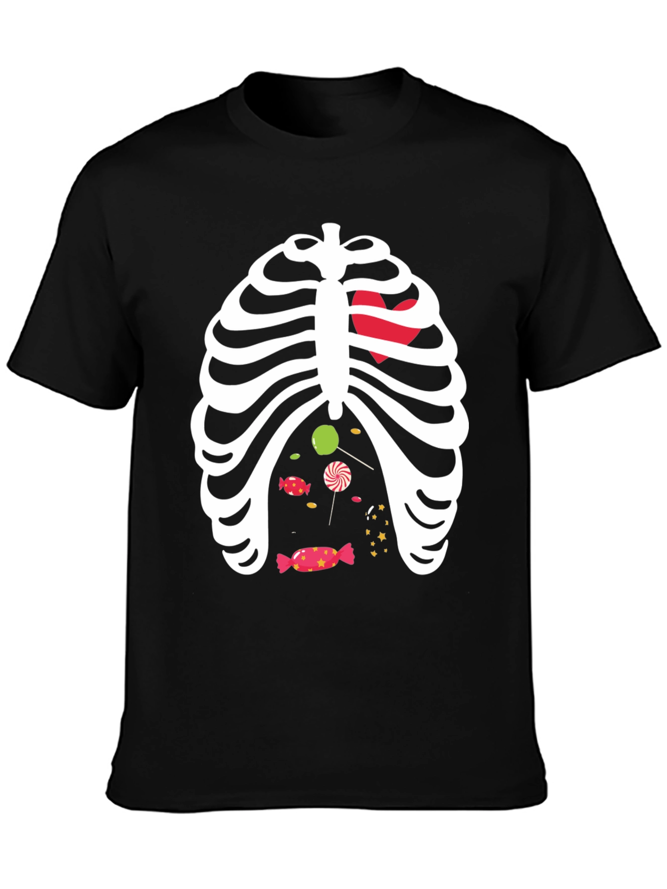 Halloween Skeleton Candy Ribcage T-Shirt