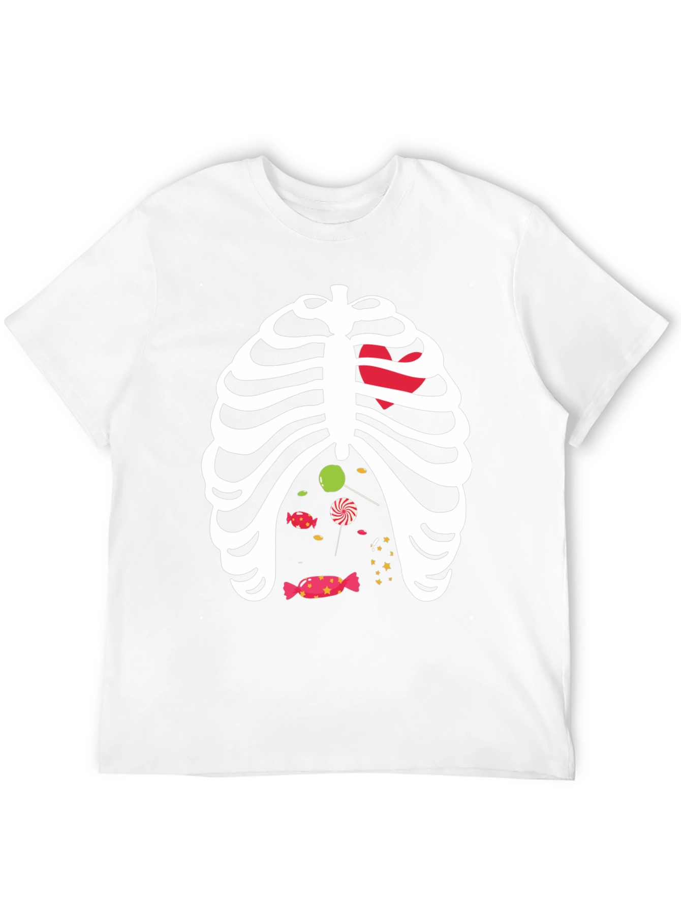 Halloween Skeleton Candy Ribcage T-Shirt