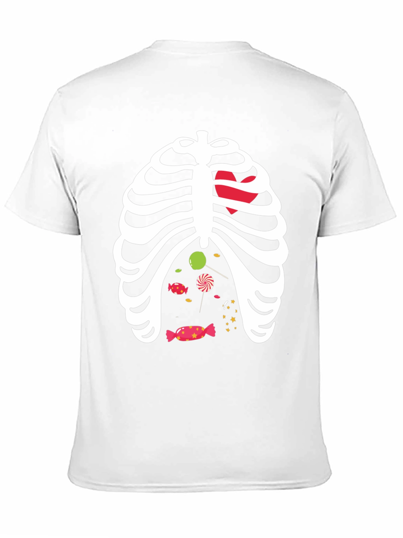 Halloween Skeleton Candy Ribcage T-Shirt