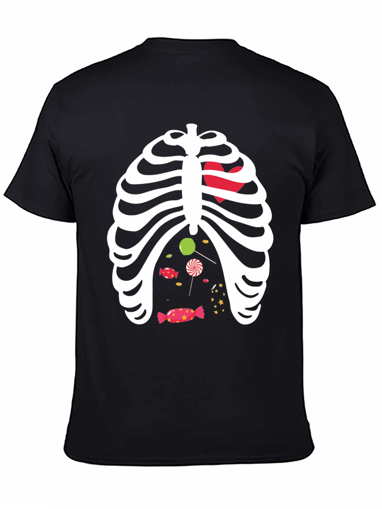 Halloween Skeleton Candy Ribcage T-Shirt