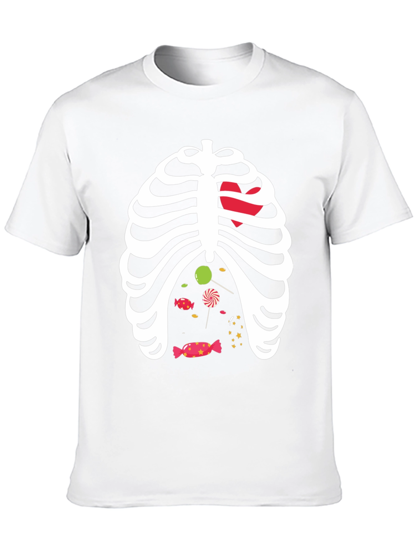 Halloween Skeleton Candy Ribcage T-Shirt