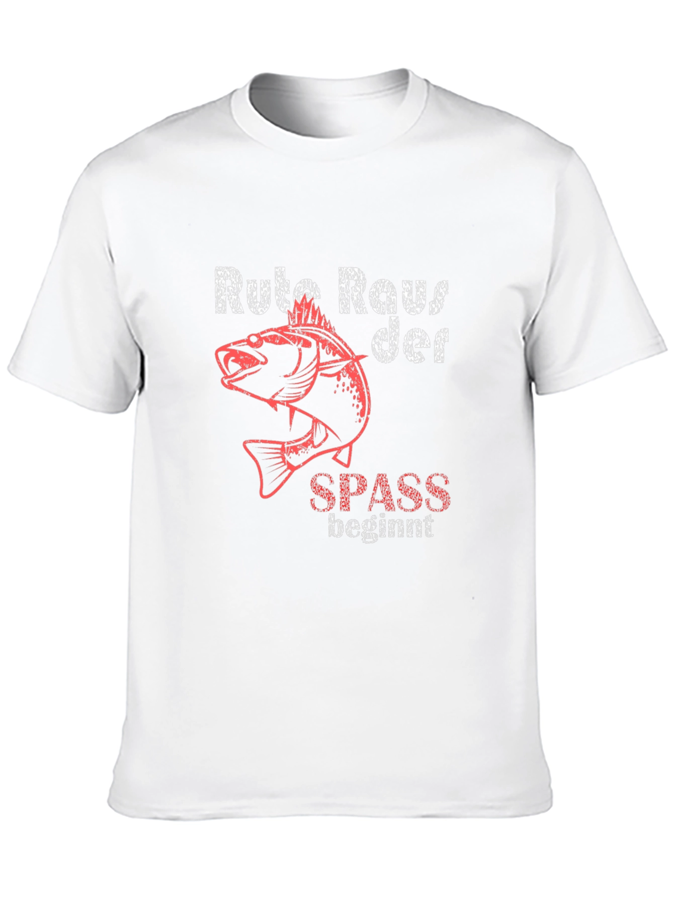 Fishing T-Shirt - Rute Raus der Spass beginnt