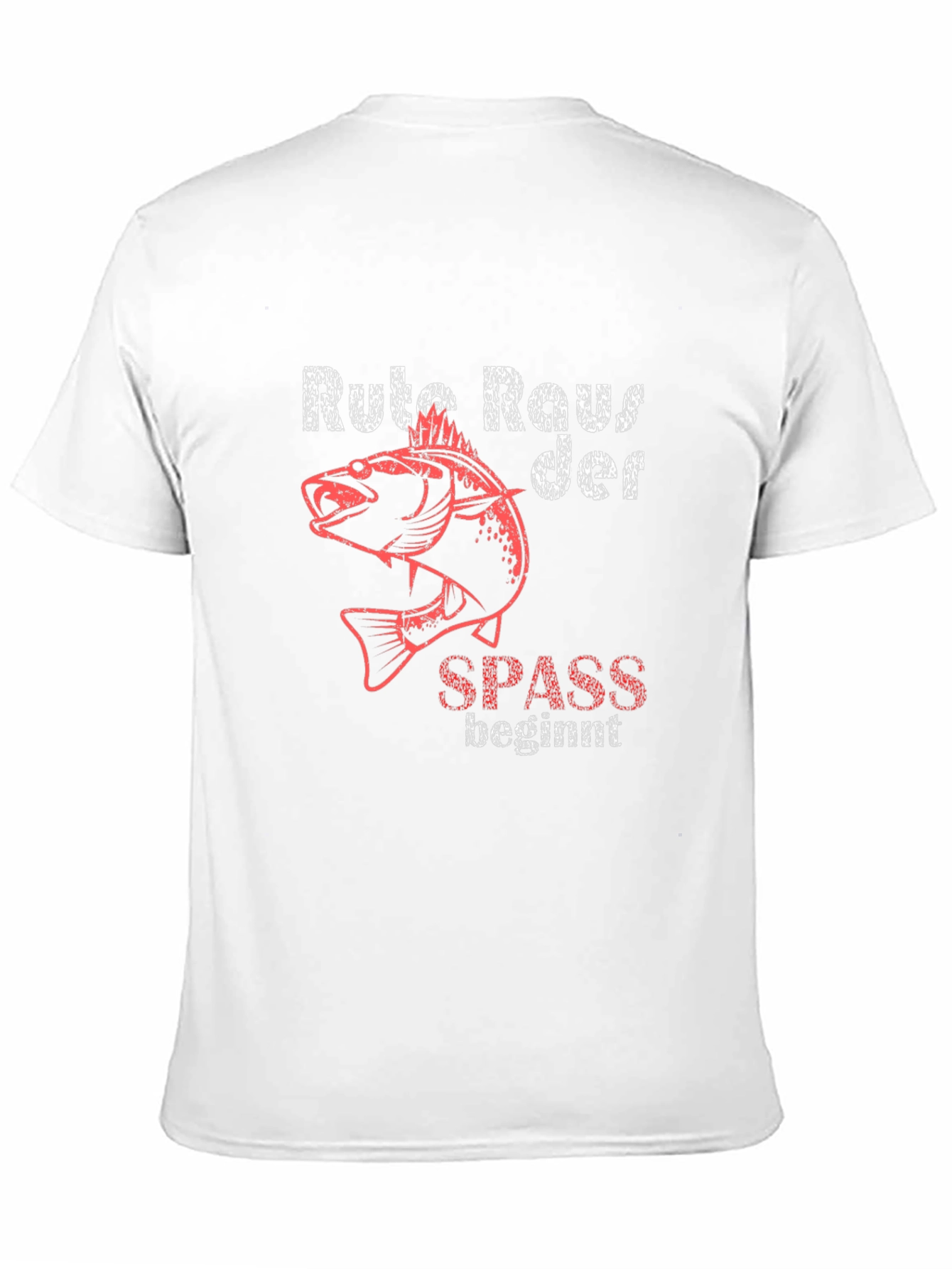 Fishing T-Shirt - Rute Raus der Spass beginnt