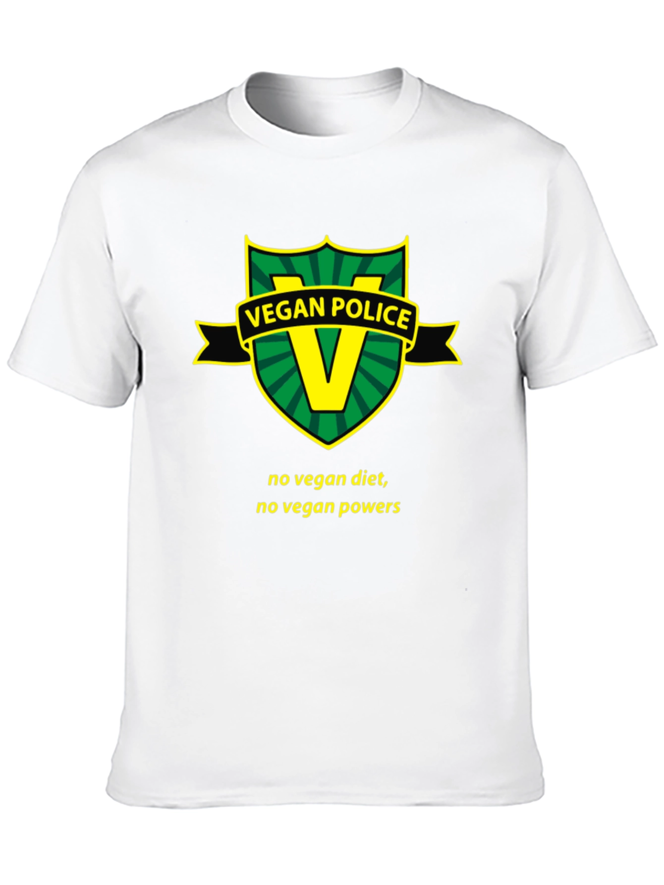 Vegan Police T-Shirt - Funny Vegan Slogan Tee