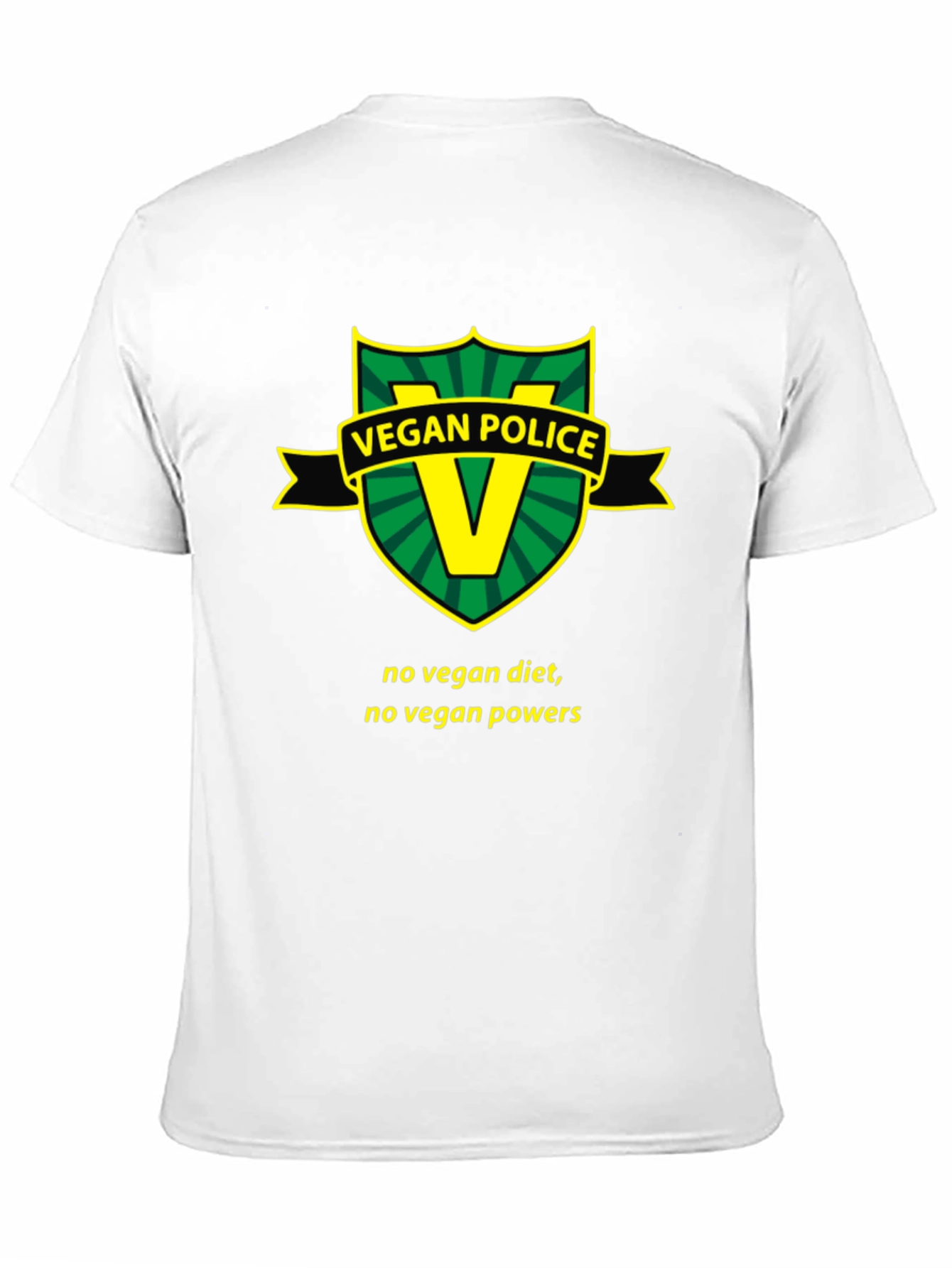 Vegan Police T-Shirt - Funny Vegan Slogan Tee