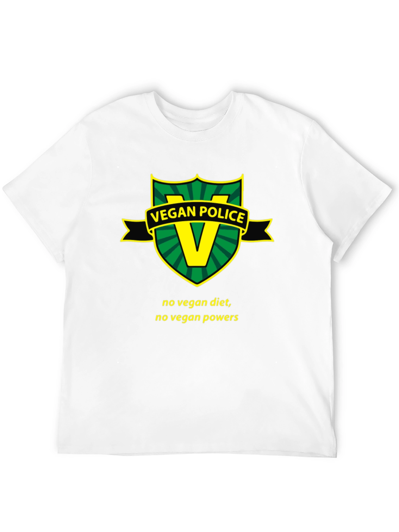 Vegan Police T-Shirt - Funny Vegan Slogan Tee