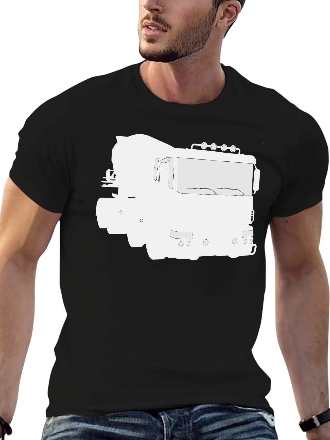 Concrete Truck Graphic Tee - Black