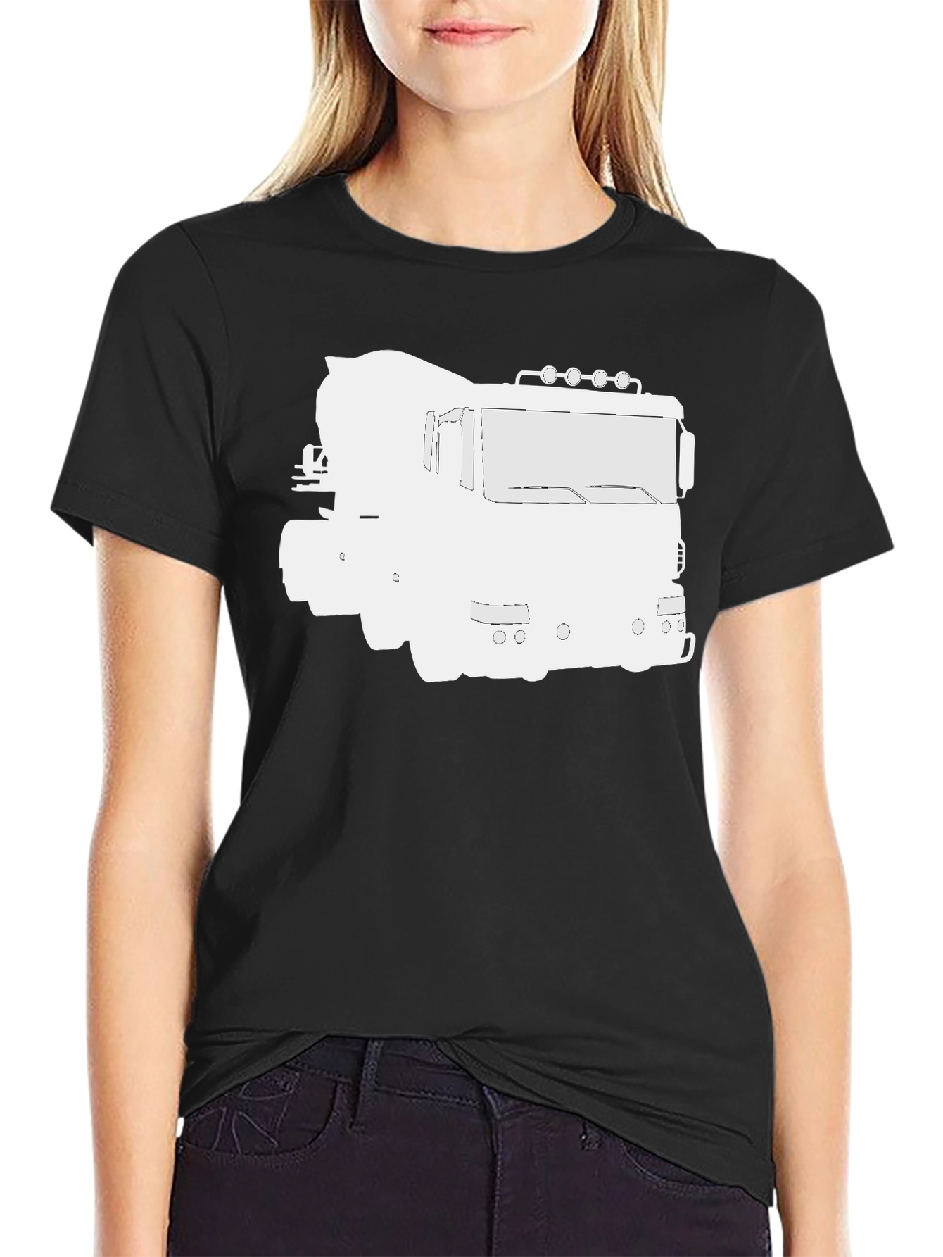 Concrete Truck Graphic Tee - Black