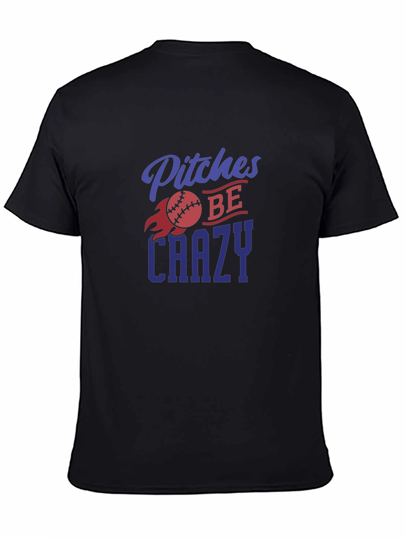 Pitches Be Crazy Baseball Graphic Tee
