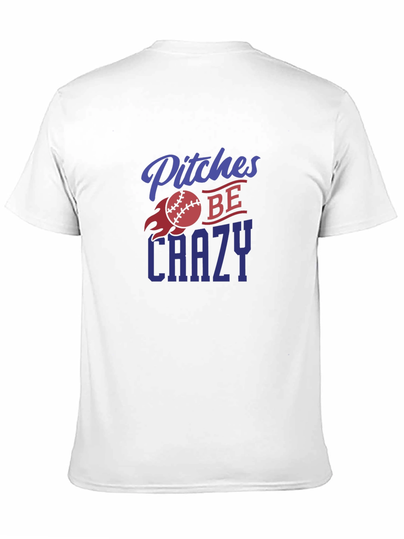Pitches Be Crazy Baseball Graphic Tee