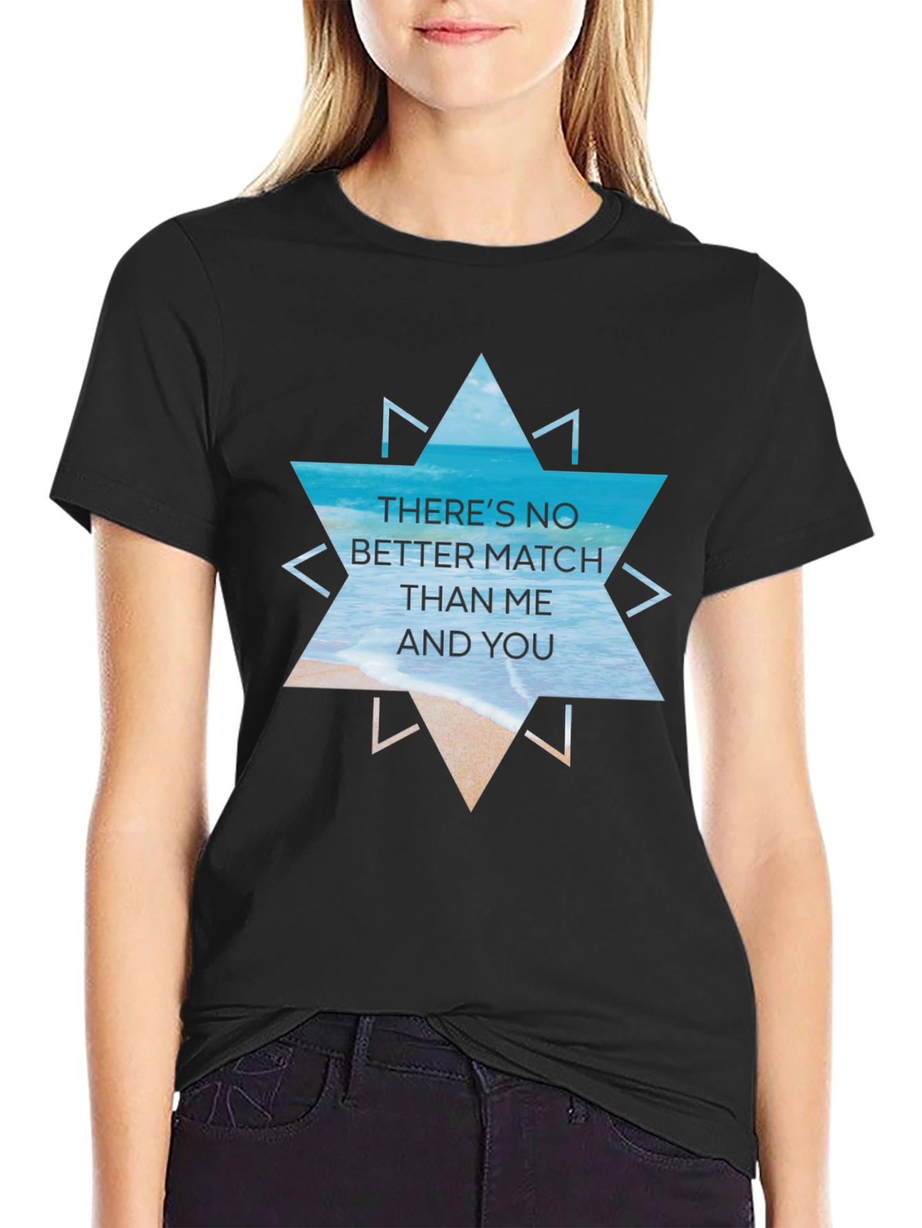 Beach Vibes Graphic Tee - Theres No Better Match