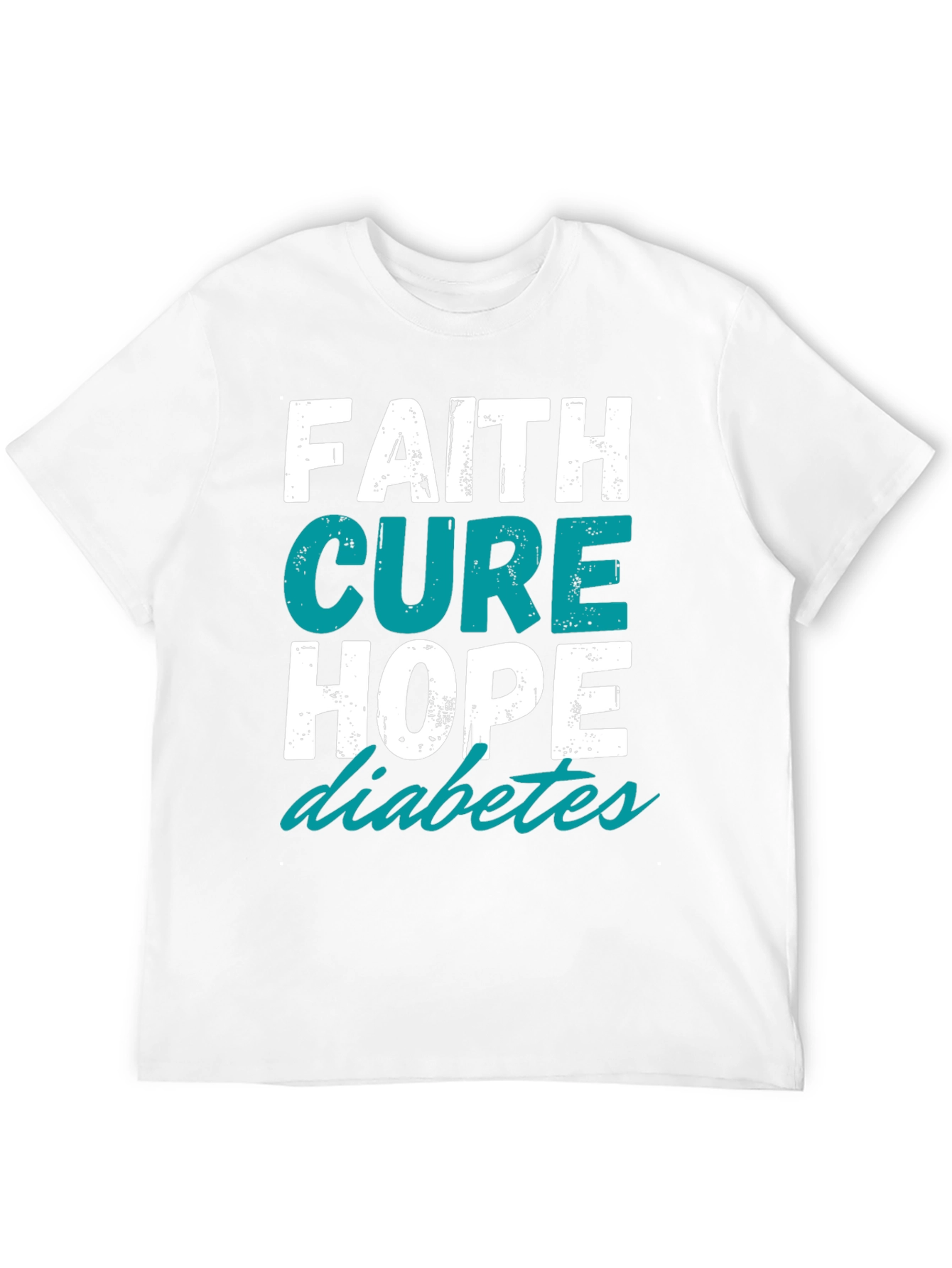 Faith Cure Hope - Diabetes Awareness T-Shirt