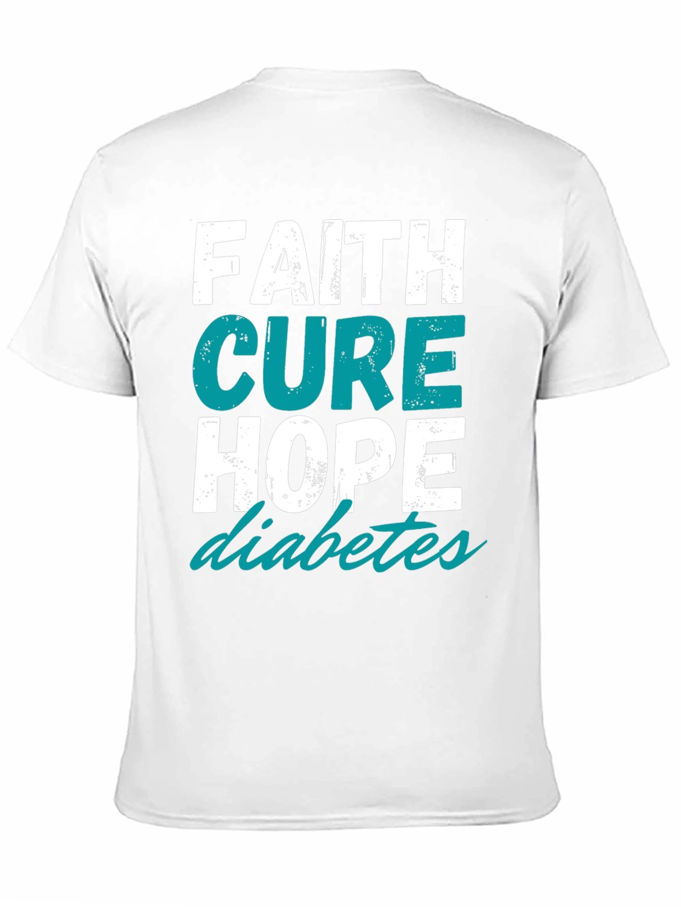 Faith Cure Hope - Diabetes Awareness T-Shirt