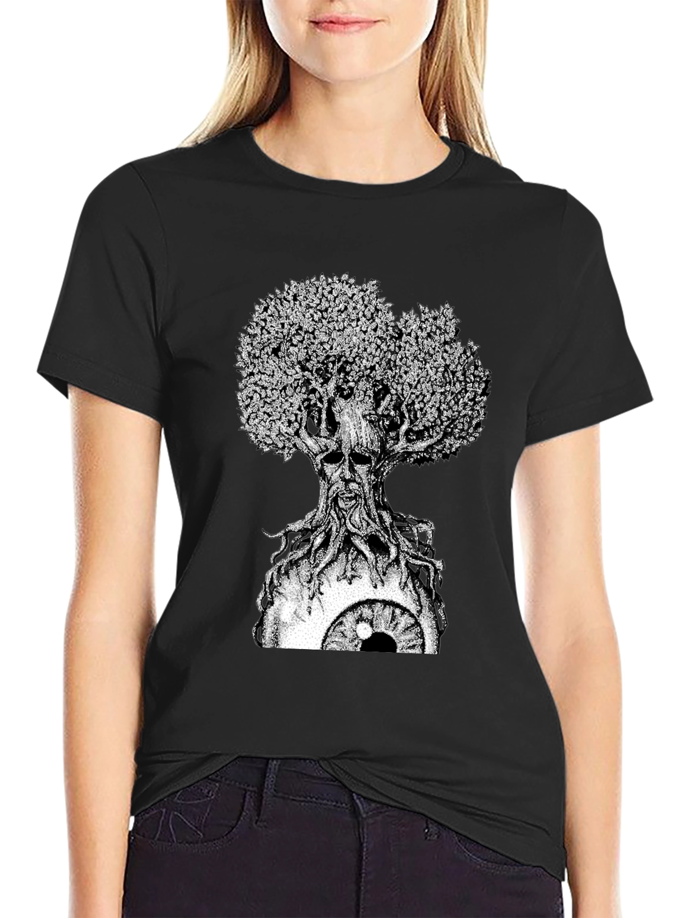 Eye Tree Graphic T-Shirt - Unique Design