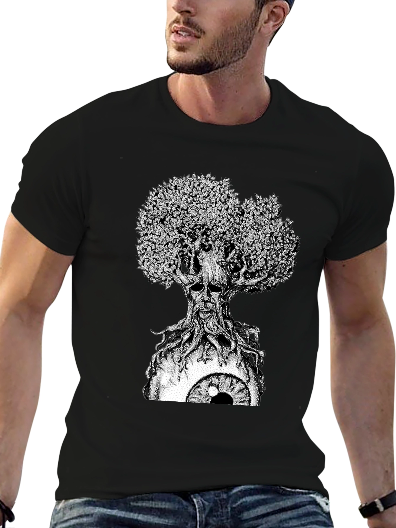 Eye Tree Graphic T-Shirt - Unique Design