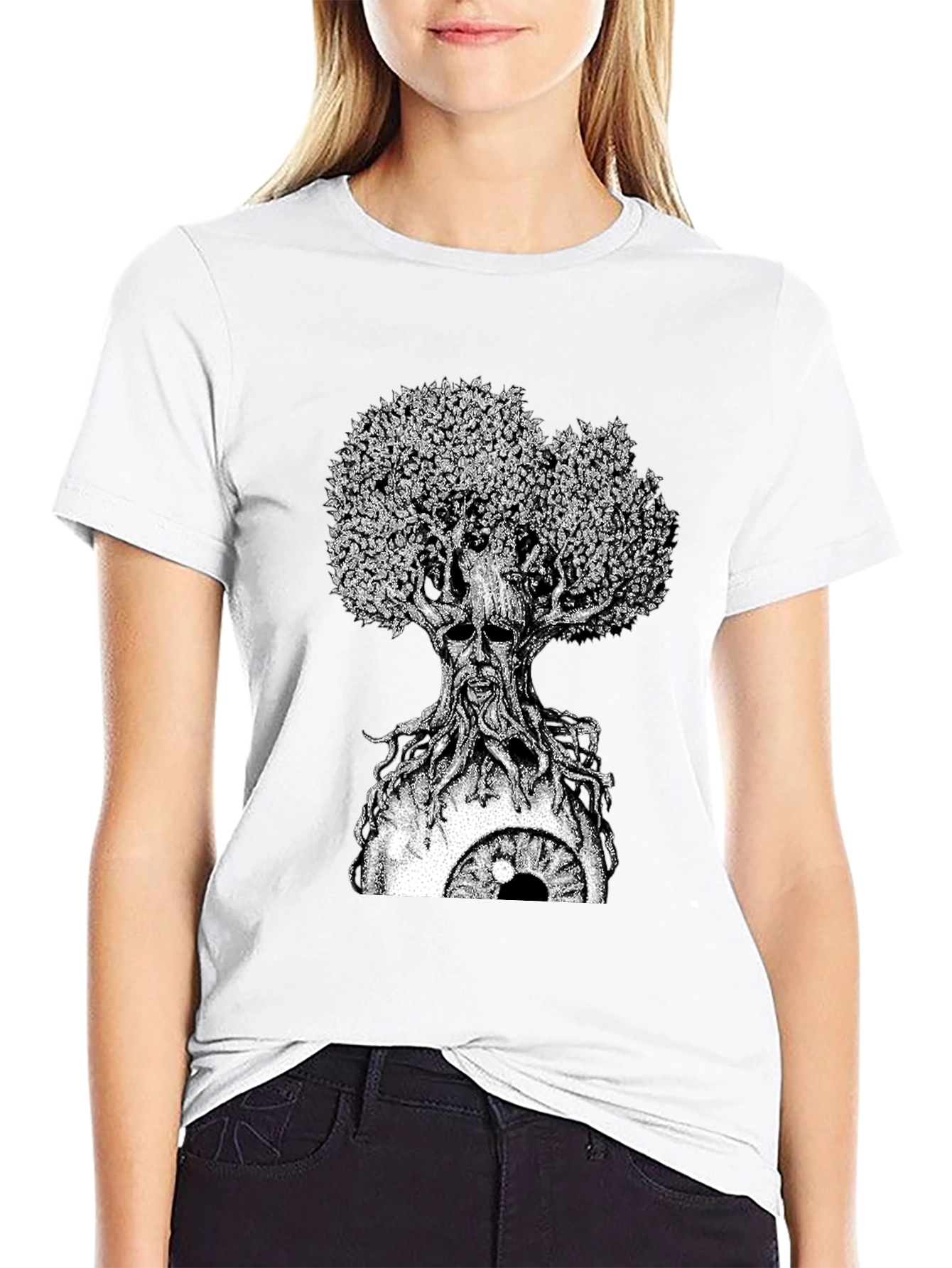 Eye Tree Graphic T-Shirt - Unique Design