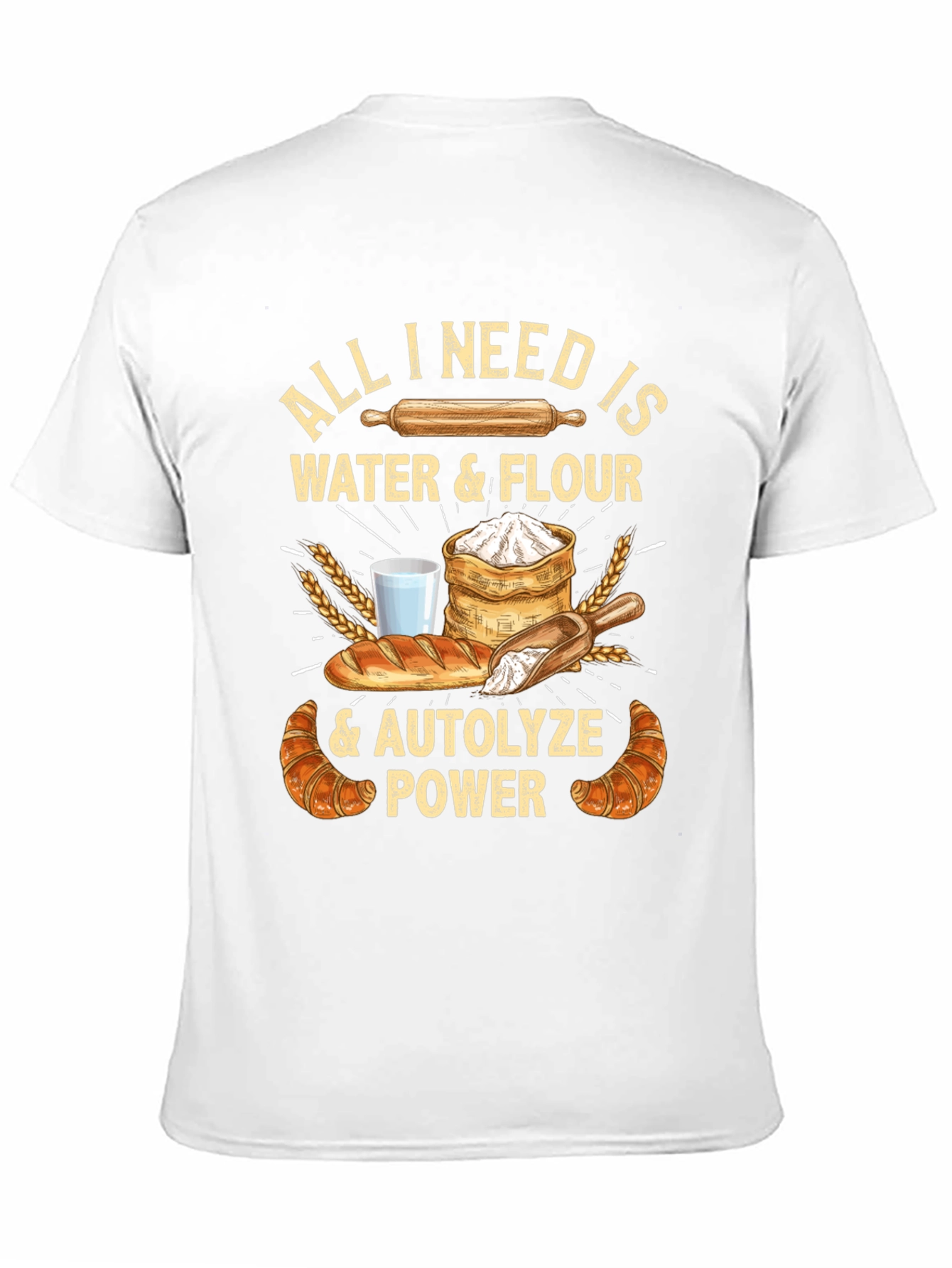 Bakers Essential T-Shirt: Water Flour Autolyze Power