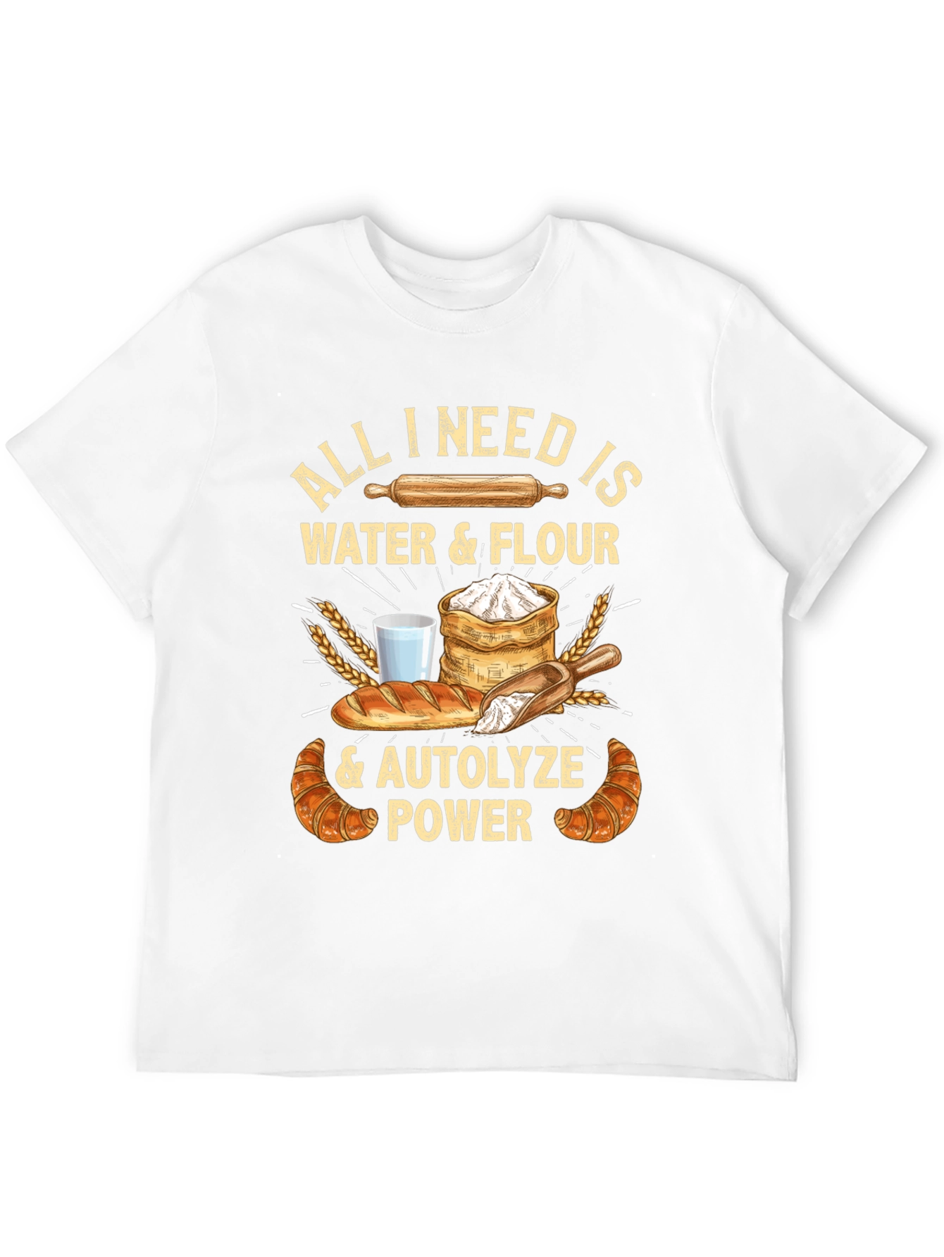 Bakers Essential T-Shirt: Water Flour Autolyze Power
