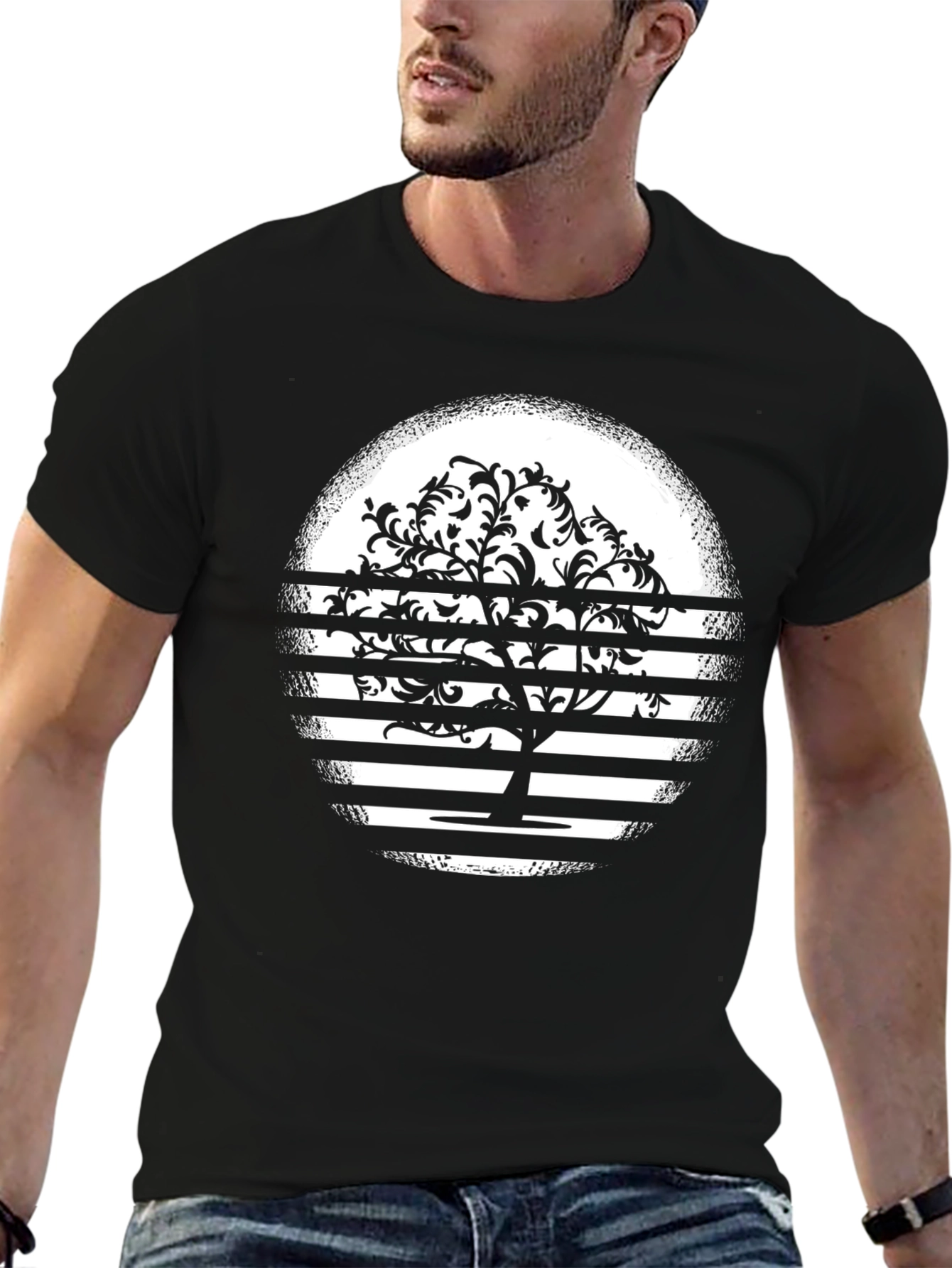 Black Tree Graphic T-Shirt
