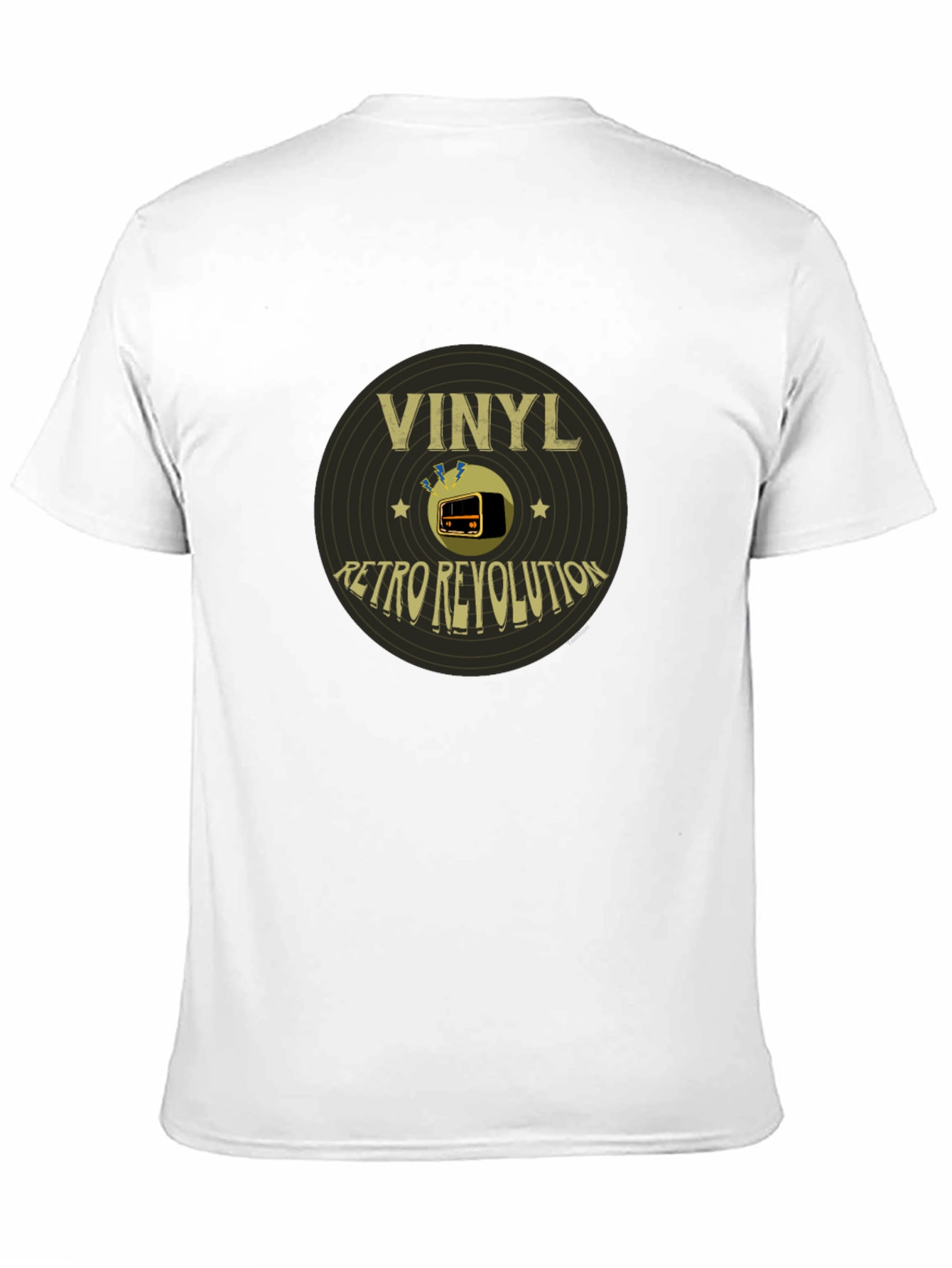 Retro Vinyl Revolution Black T-Shirt