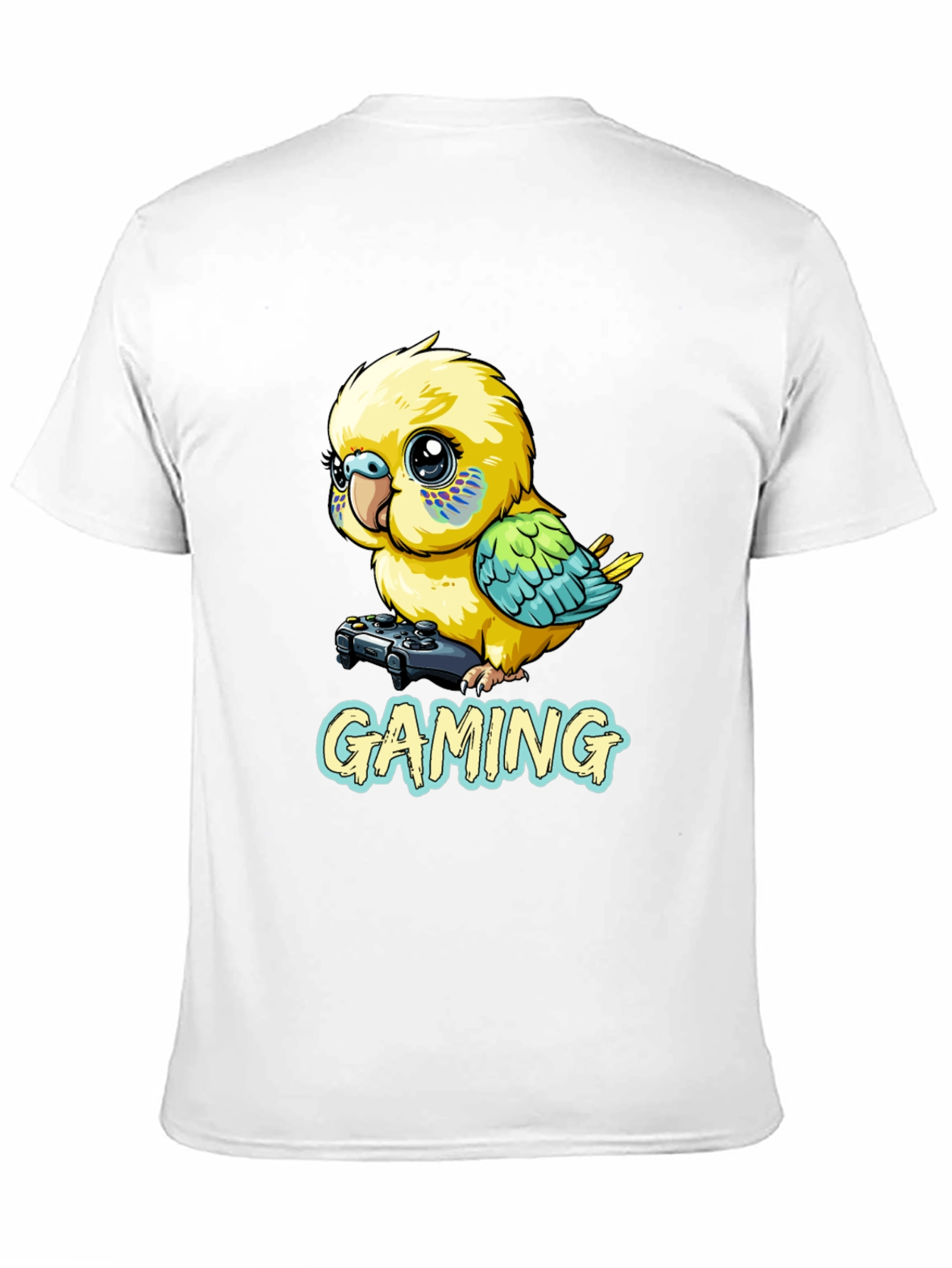 Gaming Parakeet Black T-Shirt