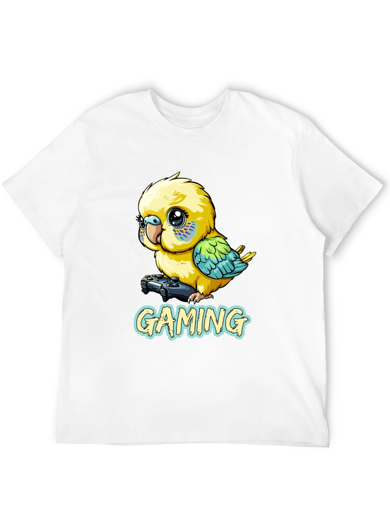 Gaming Parakeet Black T-Shirt