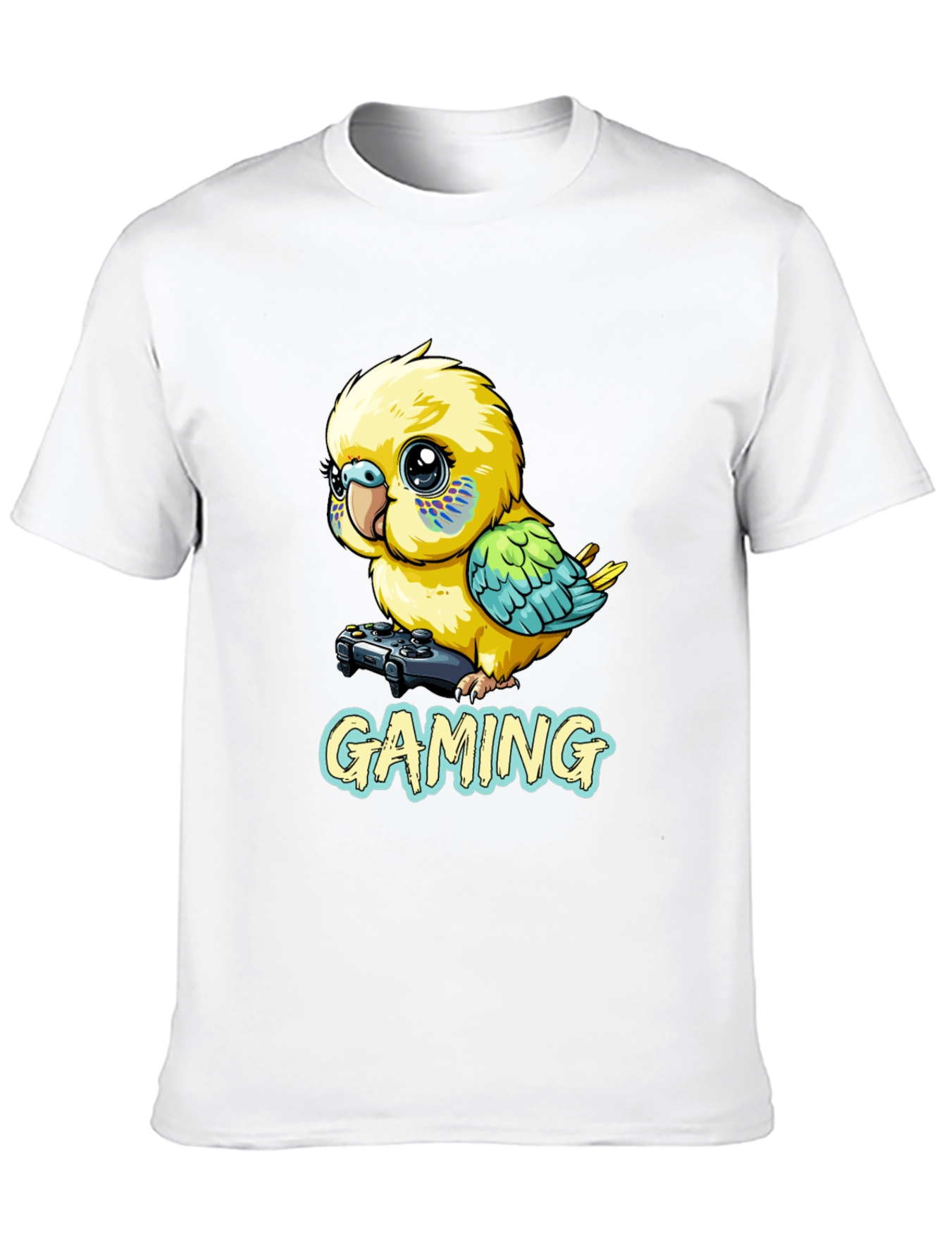 Gaming Parakeet Black T-Shirt