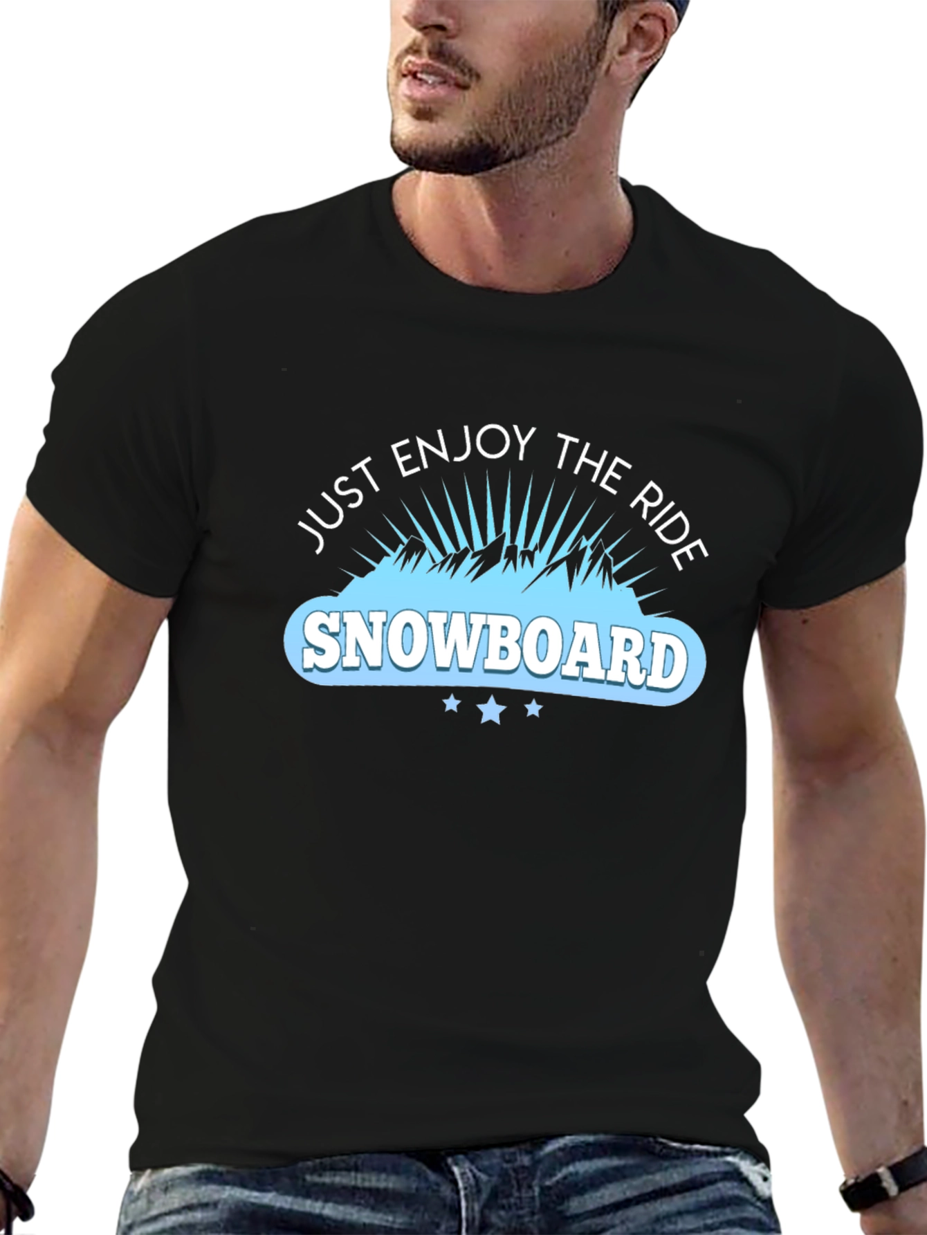 Snowboard Enjoy the Ride Graphic Tee