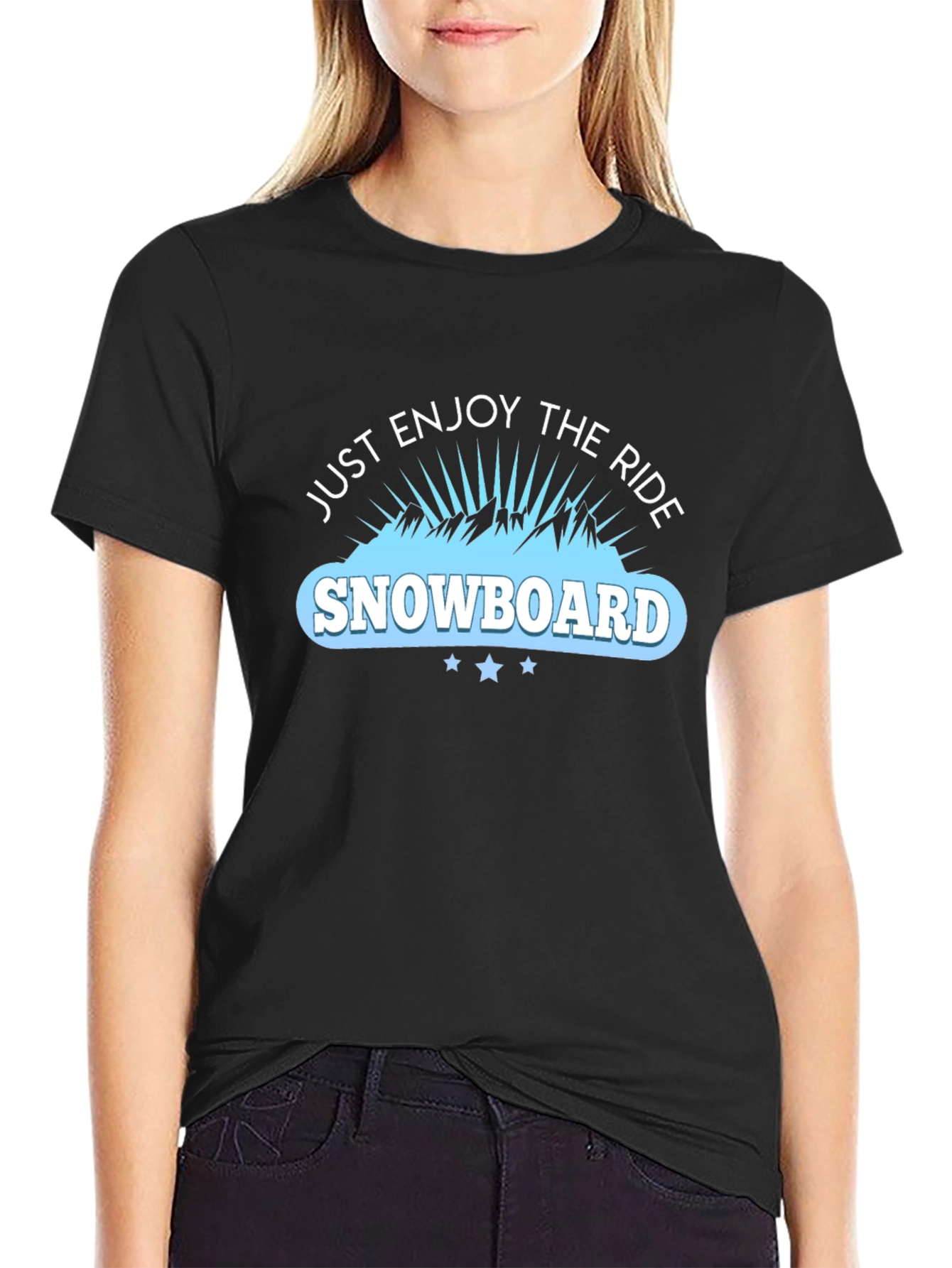 Snowboard Enjoy the Ride Graphic Tee