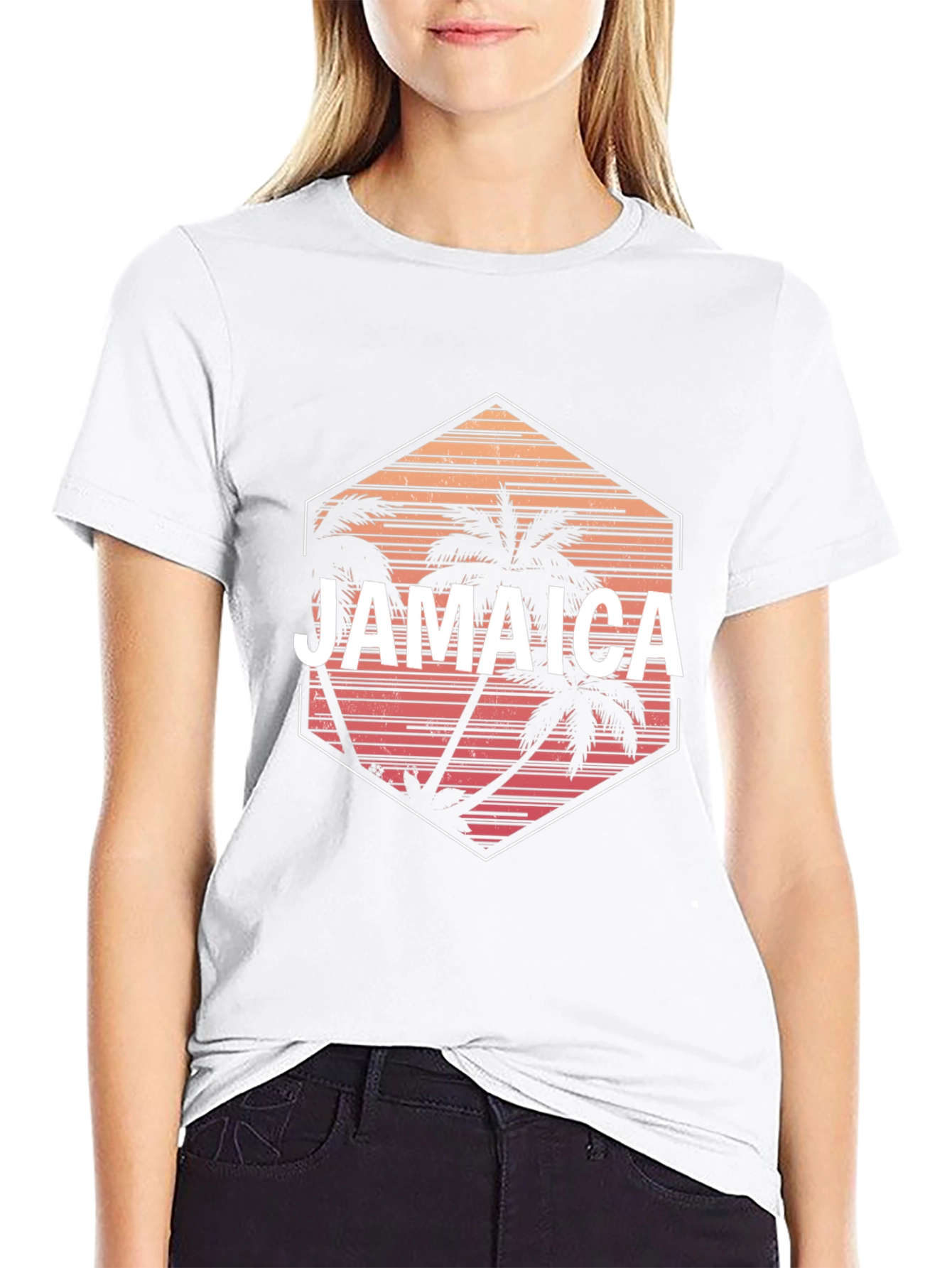Jamaica Palm Tree Graphic T-Shirt