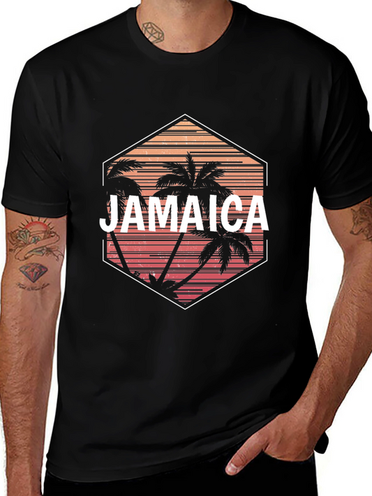Jamaica Palm Tree Graphic T-Shirt