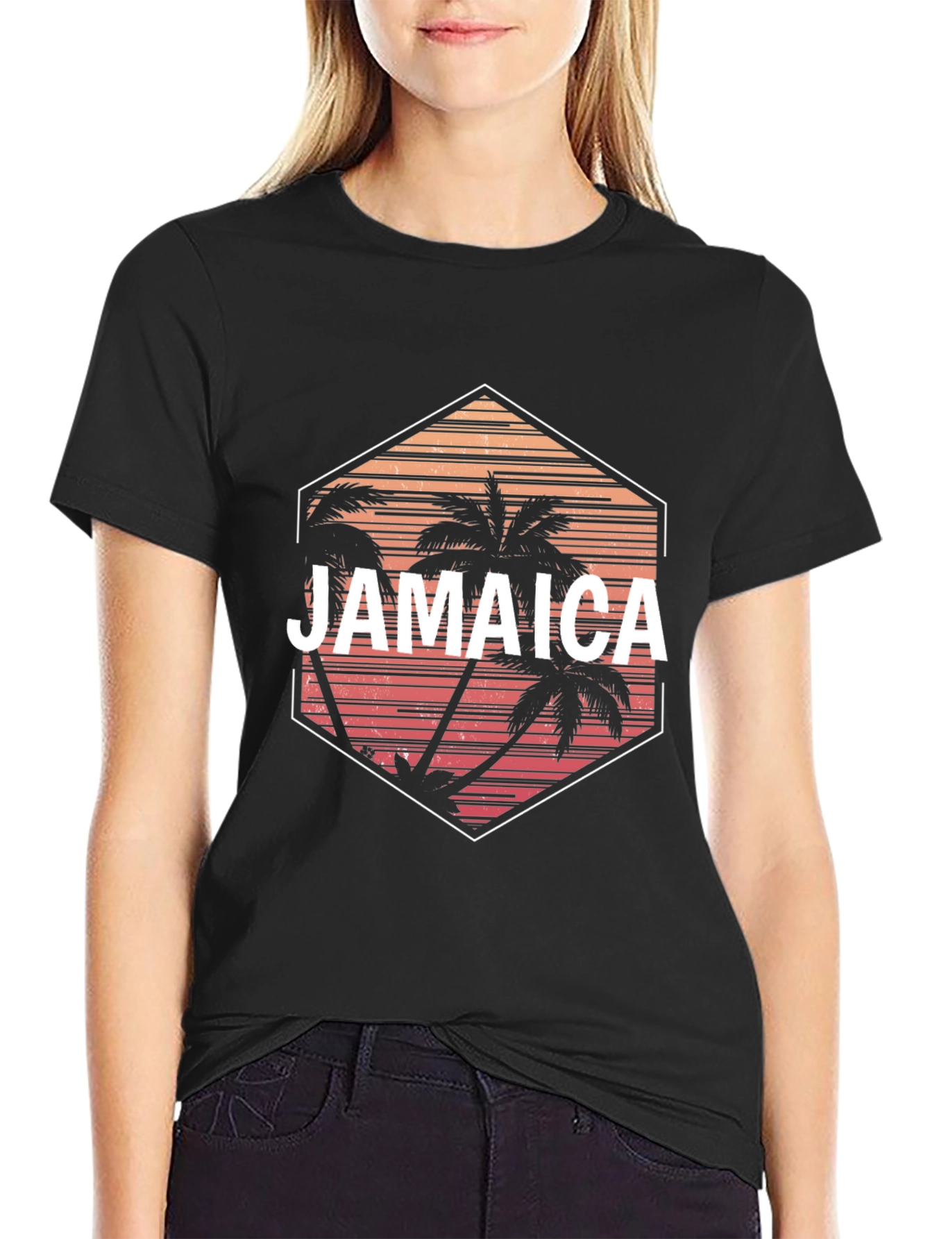Jamaica Palm Tree Graphic T-Shirt