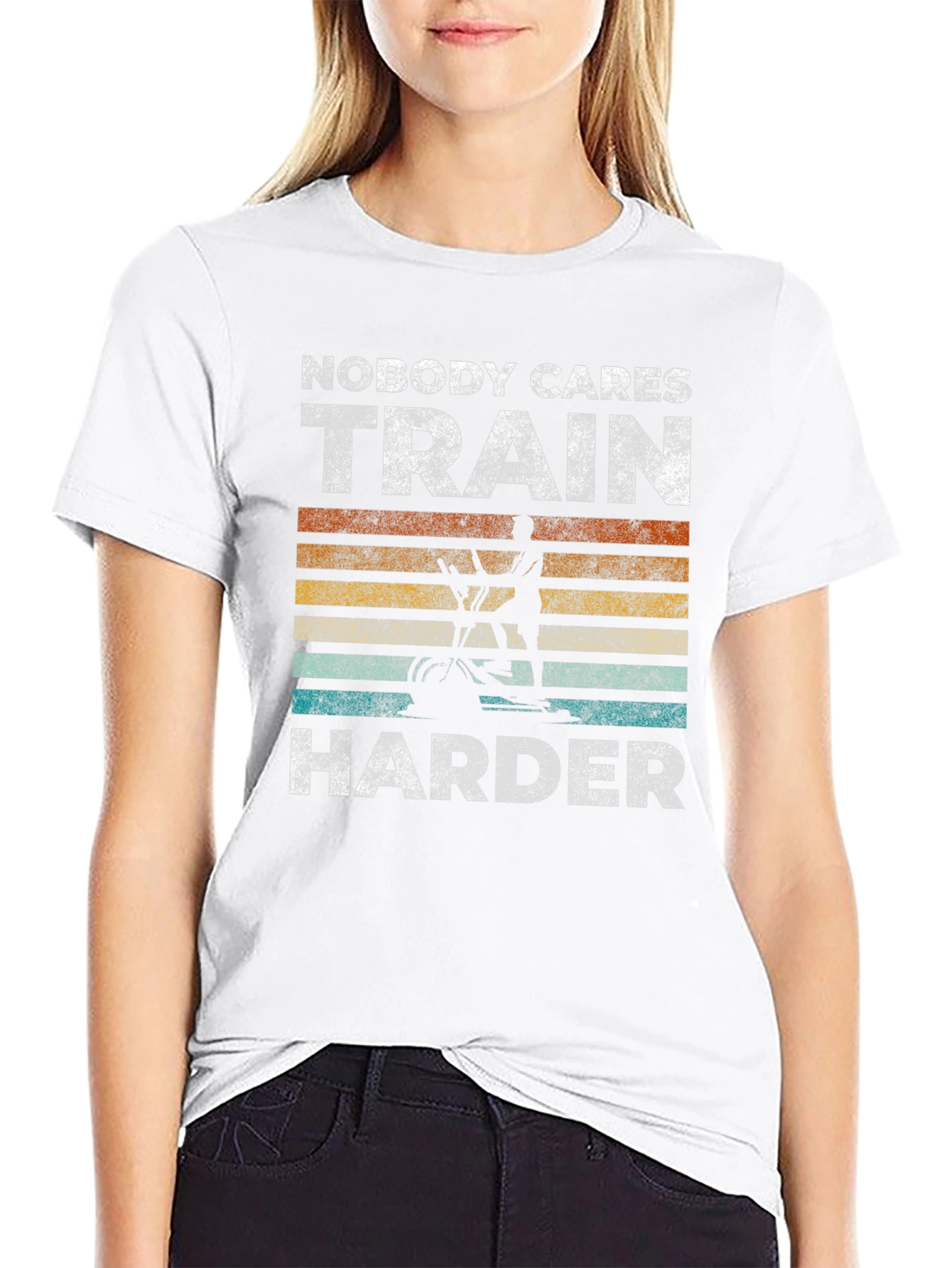 Train Harder Unisex T-Shirt - Gym Motivation